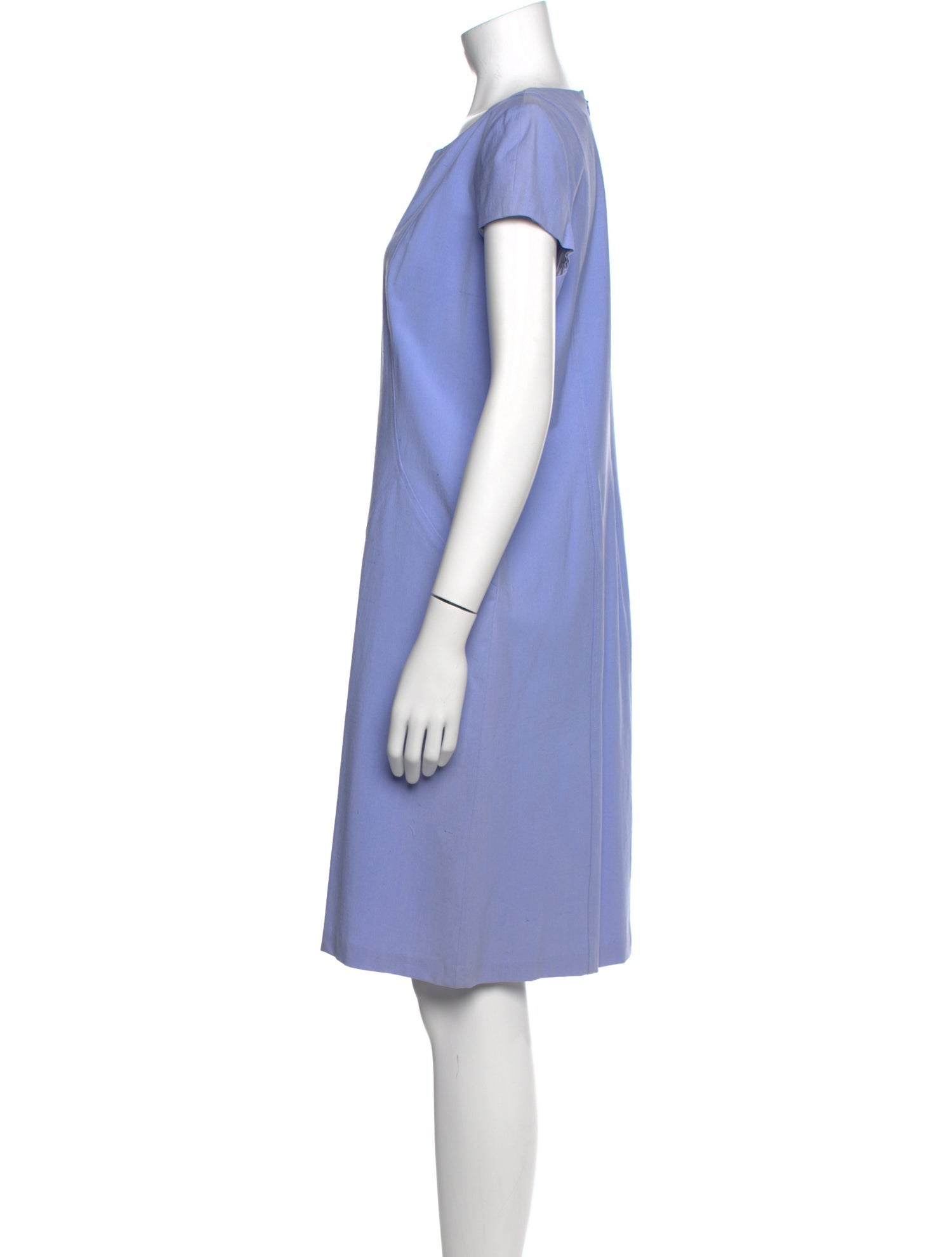 Leggiadro Scoop Neck Knee-Length Dress