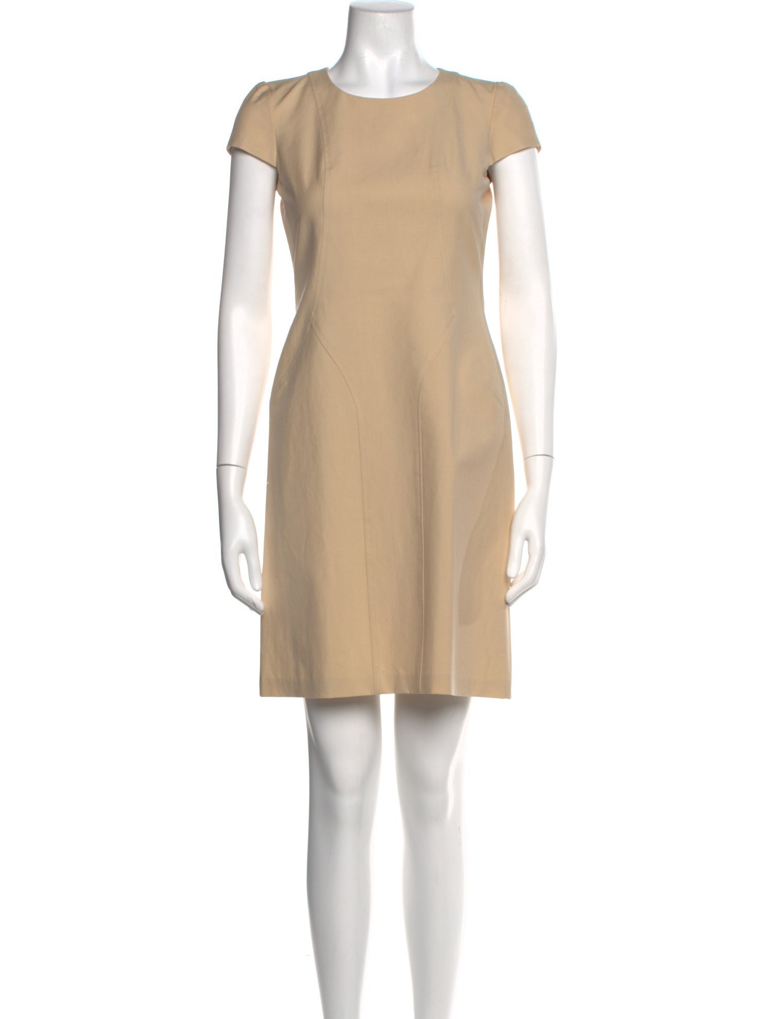 Leggiadro Crew Neck Mini Dress