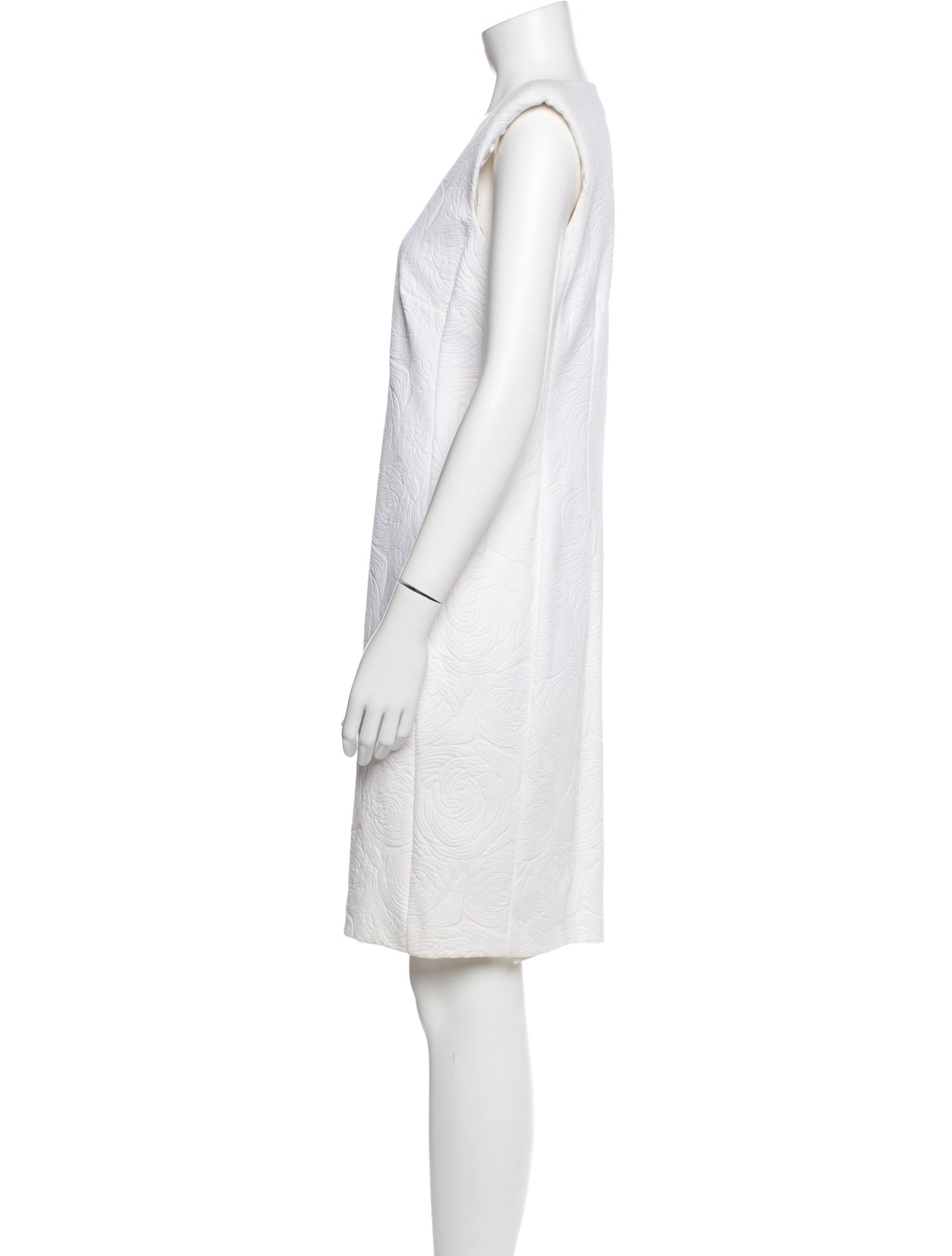 Leggiadro V-Neck Knee-Length Dress w/ Tags