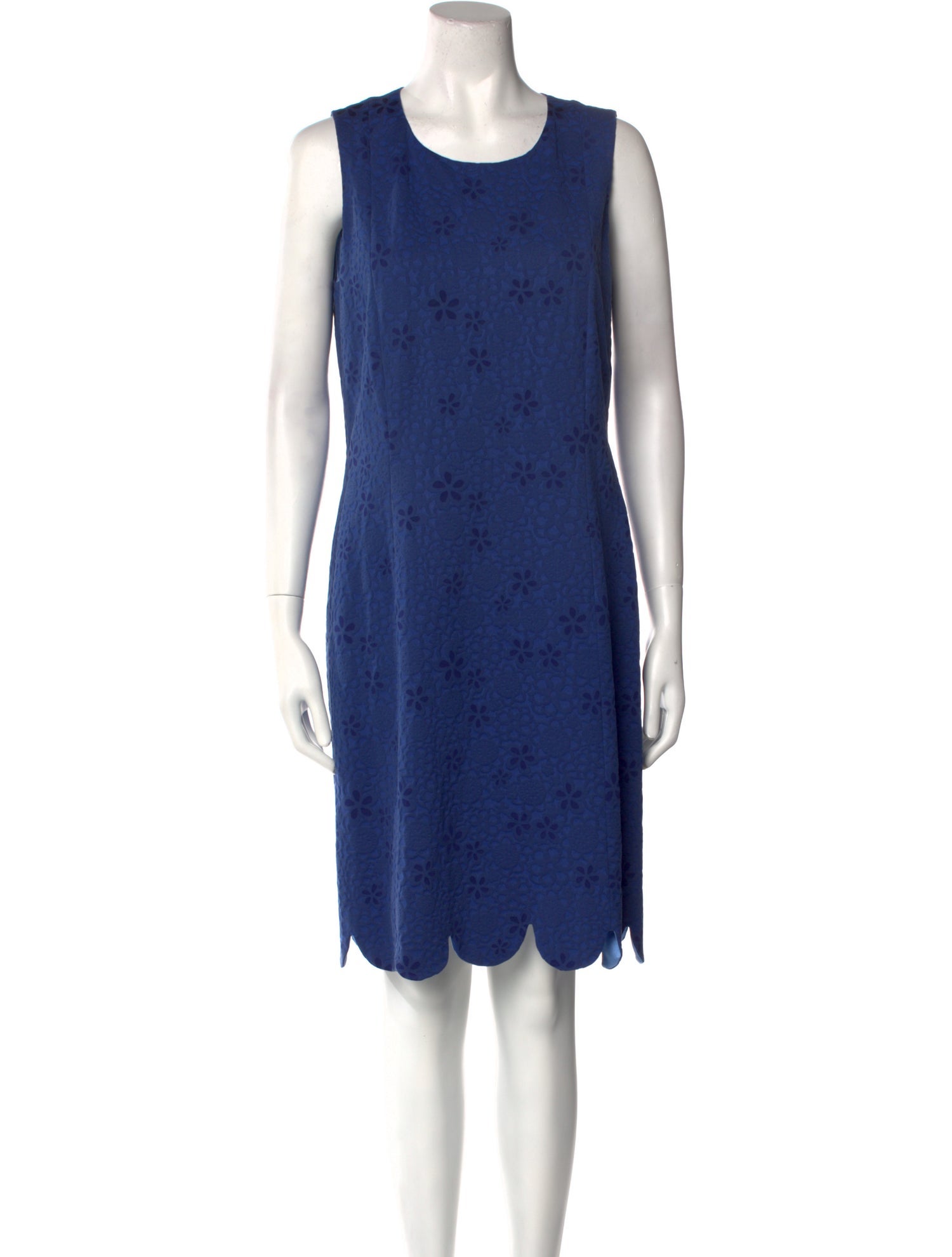 Leggiadro Scoop Neck Knee-Length Dress