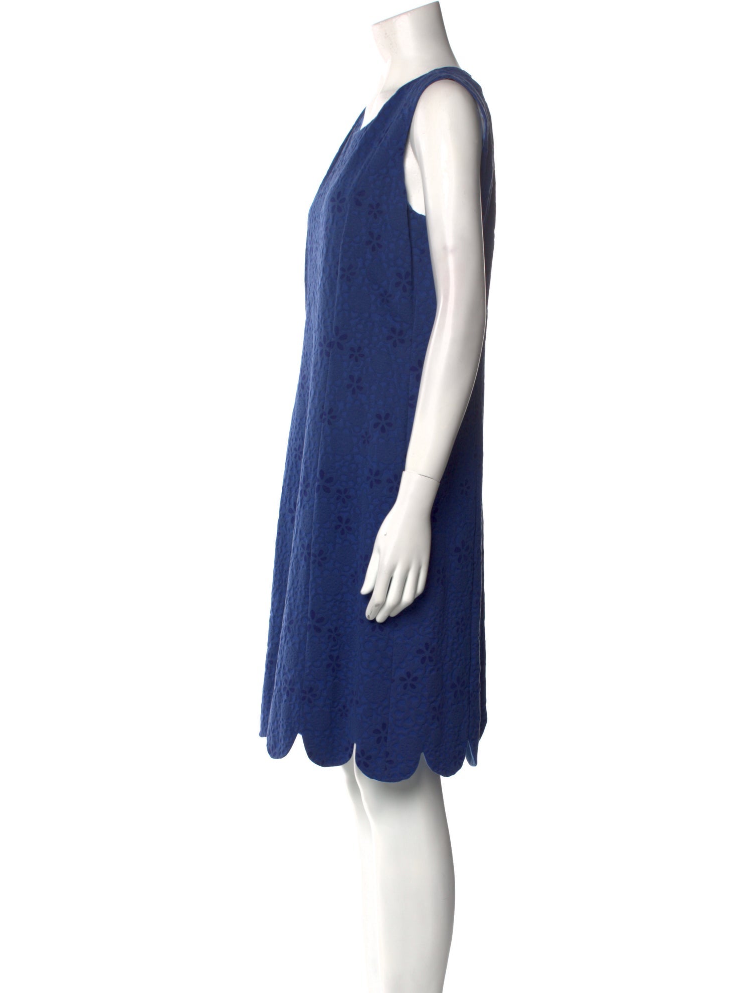 Leggiadro Scoop Neck Knee-Length Dress