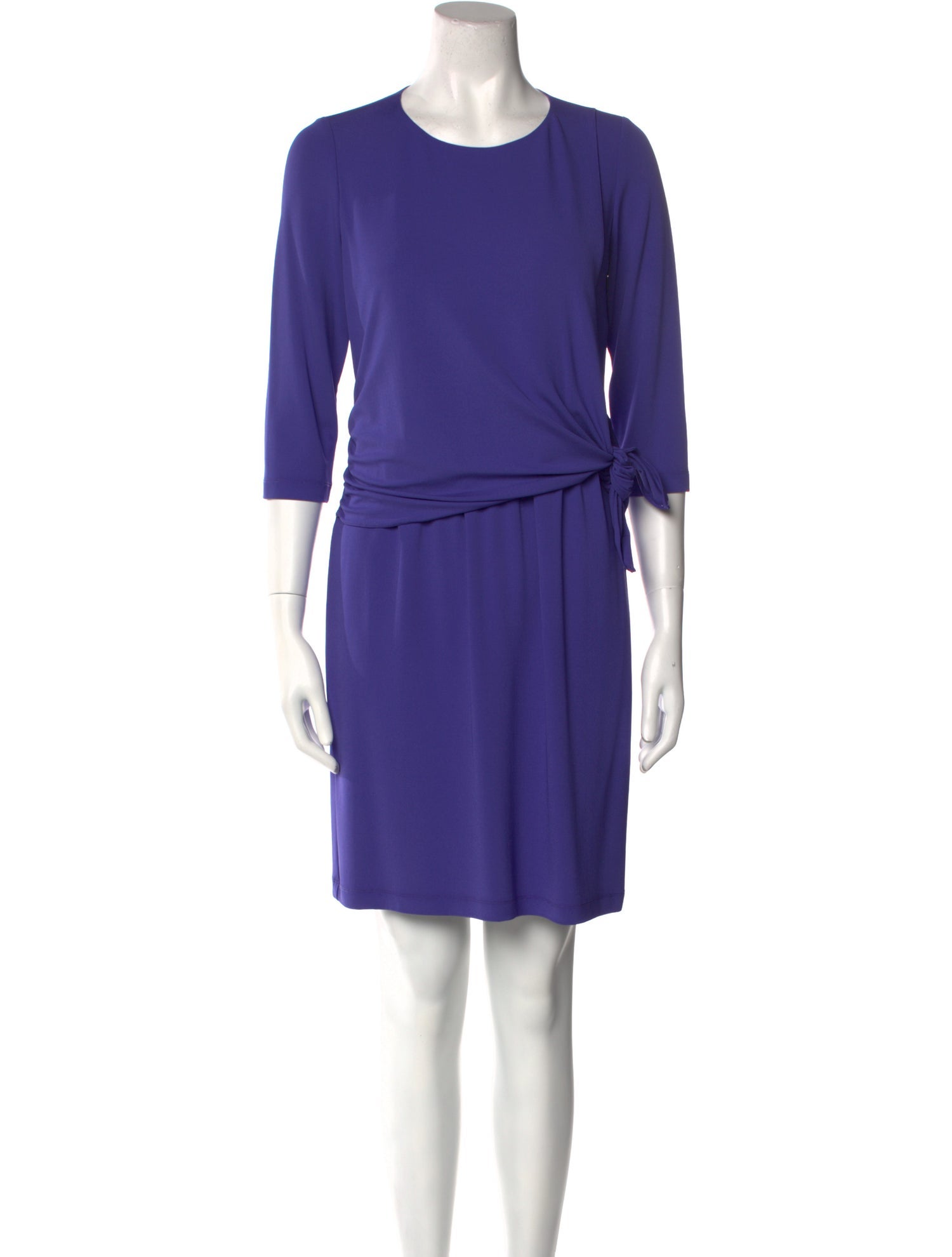 Leggiadro Crew Neck Mini Dress