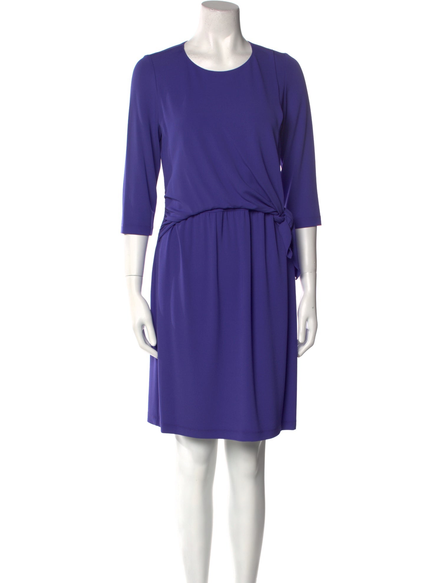 Leggiadro Crew Neck Mini Dress