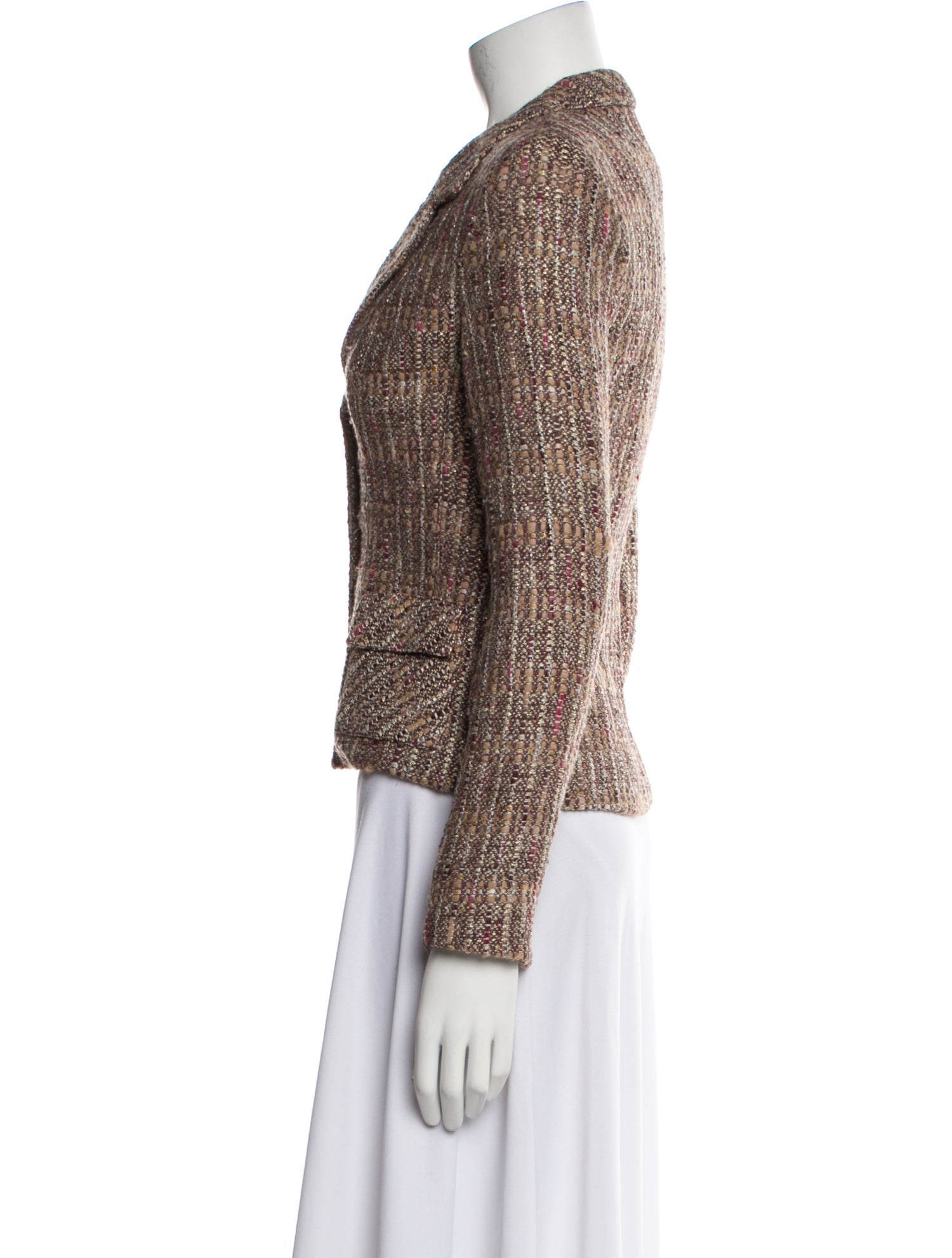 Leggiadro Tweed Pattern Blazer