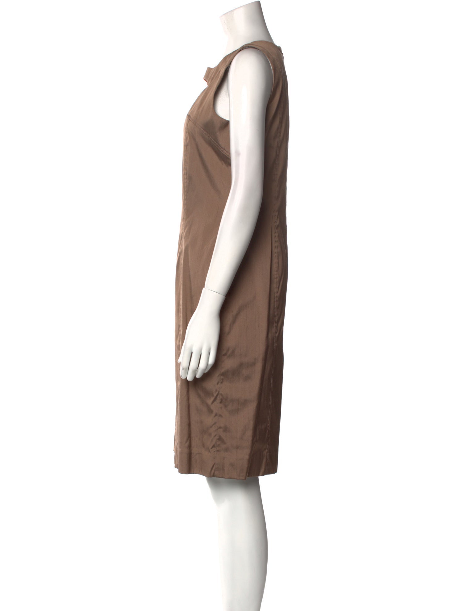 Leggiadro Silk Knee-Length Dress
