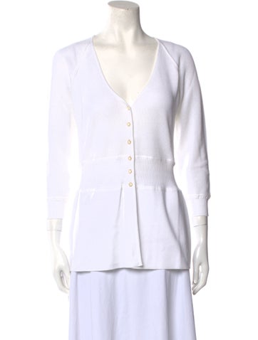 Leggiadro Knitwear Plunge Neckline Sweater L