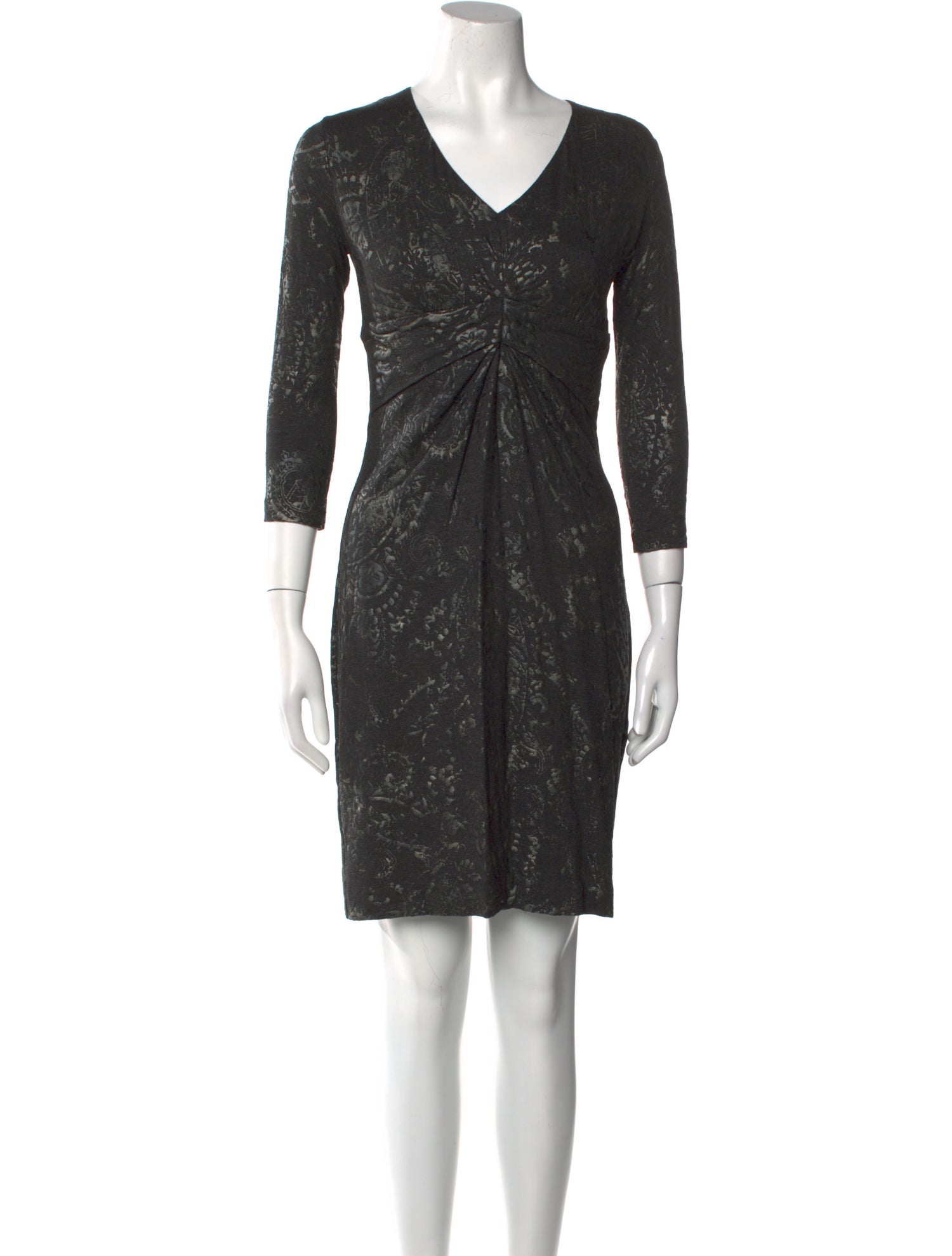 Leggiadro V-Neck Mini Dress w/ Tags