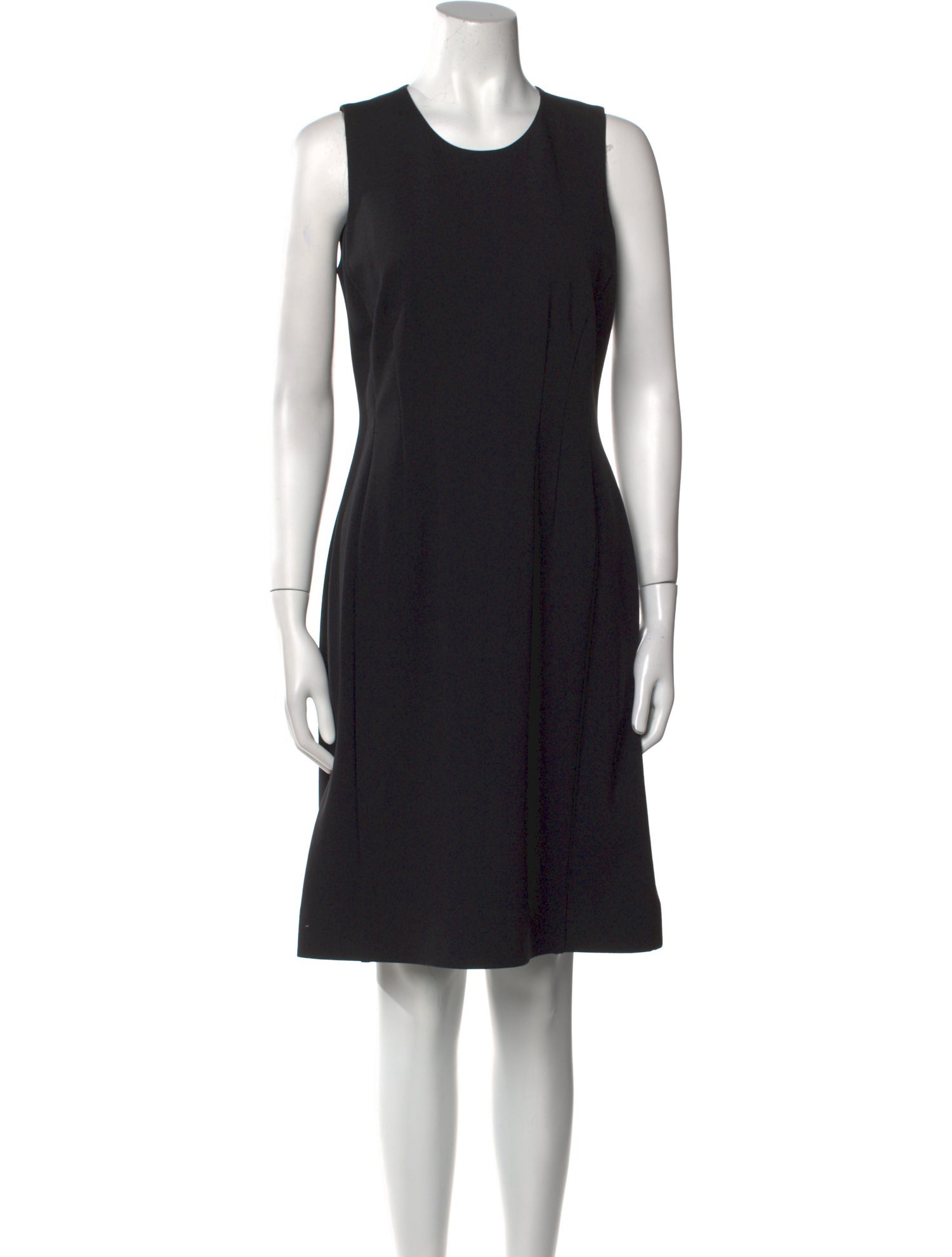 Leggiadro Crew Neck Knee-Length Dress