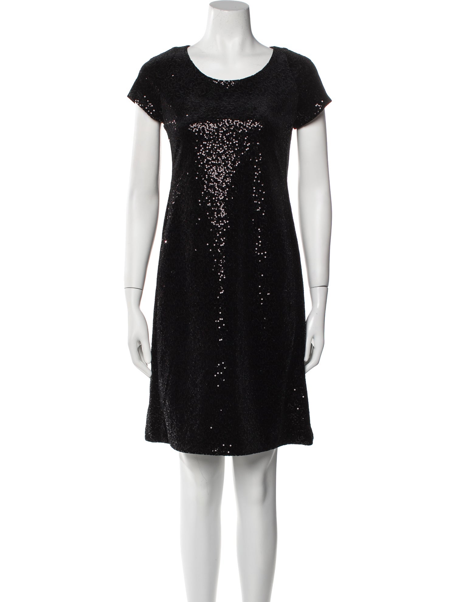 Leggiadro Scoop Neck Knee-Length Dress w/ Tags