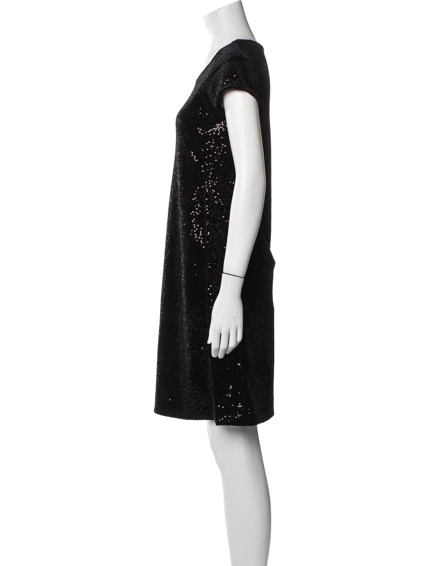 Leggiadro Scoop Neck Knee-Length Dress w/ Tags