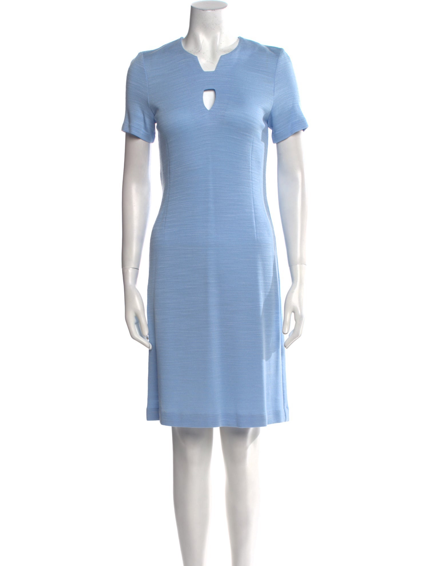 Leggiadro Scoop Neck Knee-Length Dress