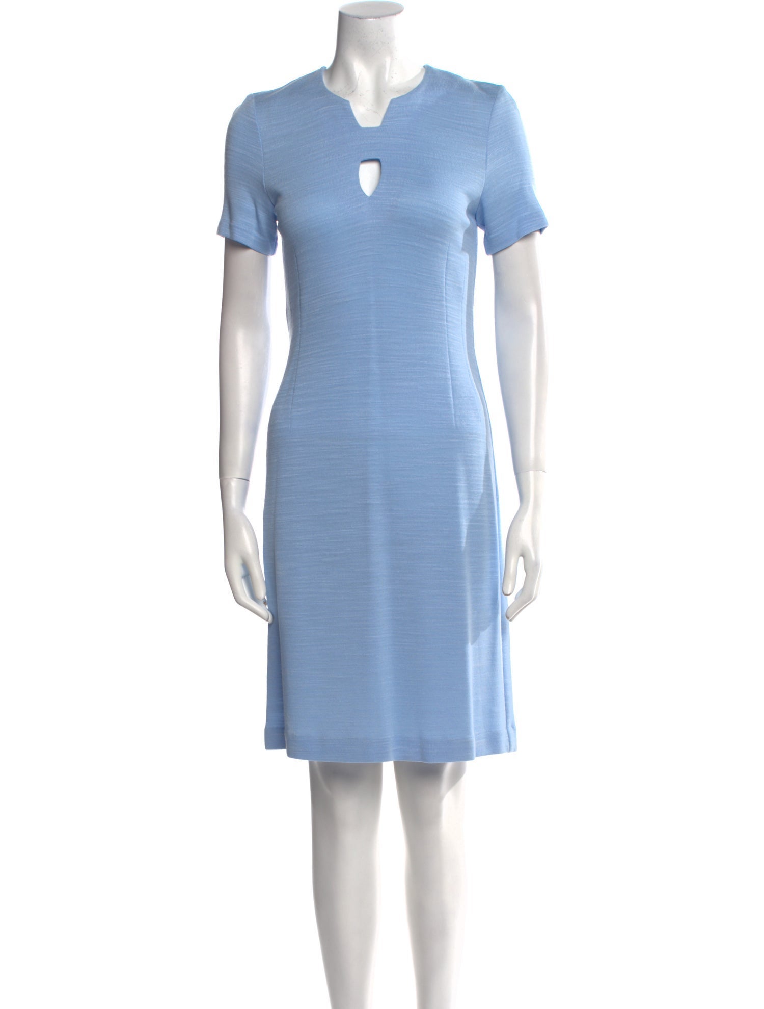 Leggiadro Crew Neck Knee-Length Dress