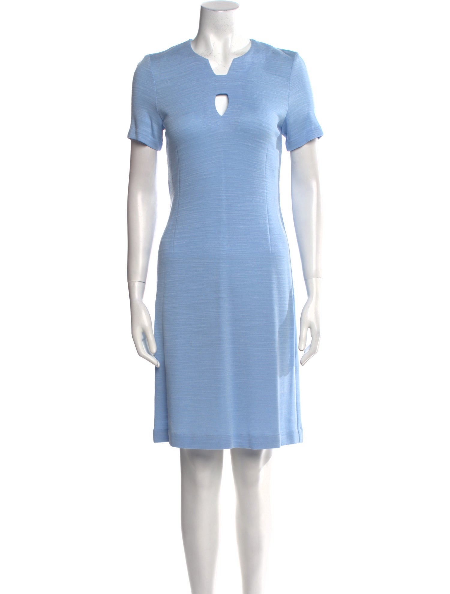 Leggiadro Scoop Neck Knee-Length Dress