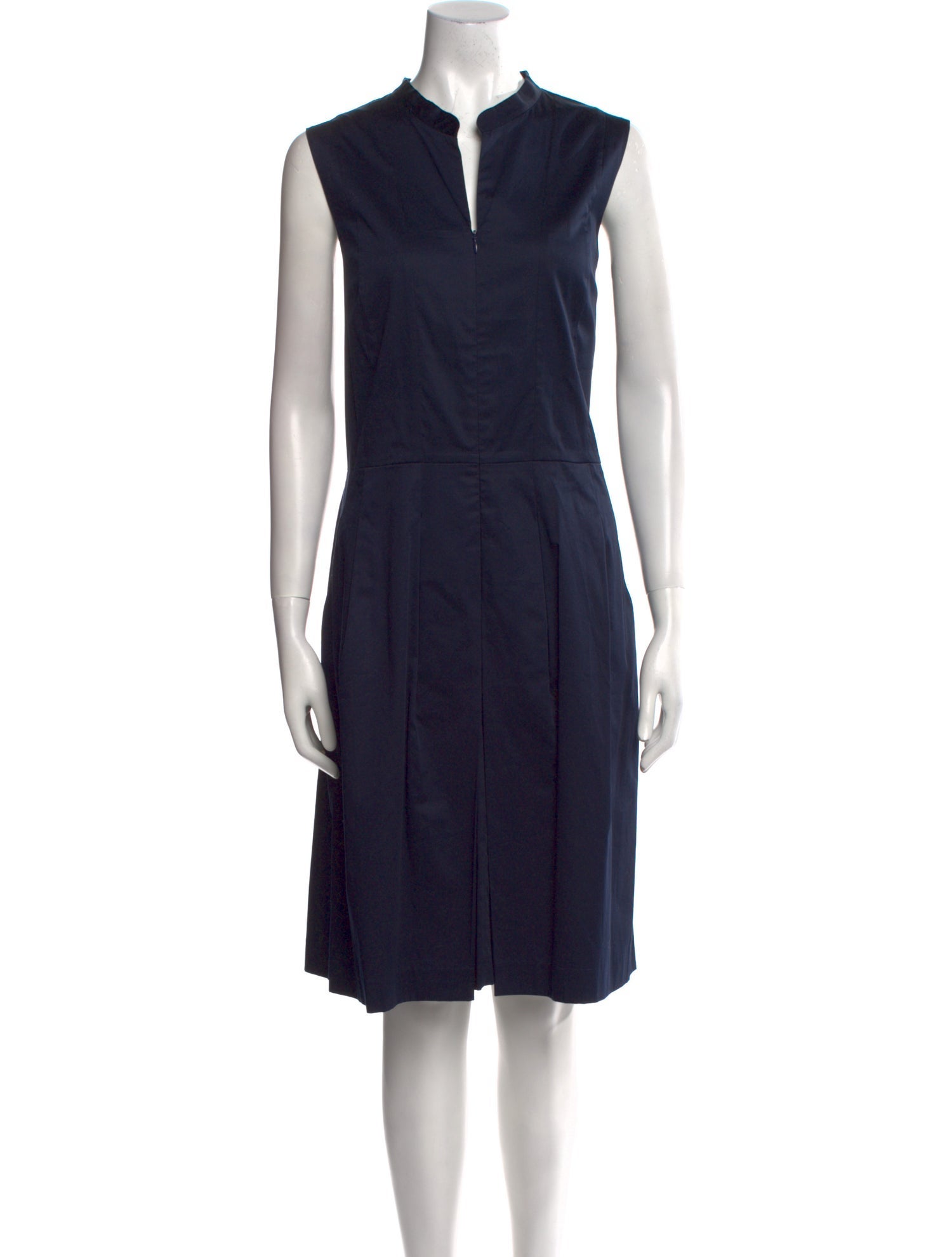 Leggiadro V-Neck Knee-Length Dress