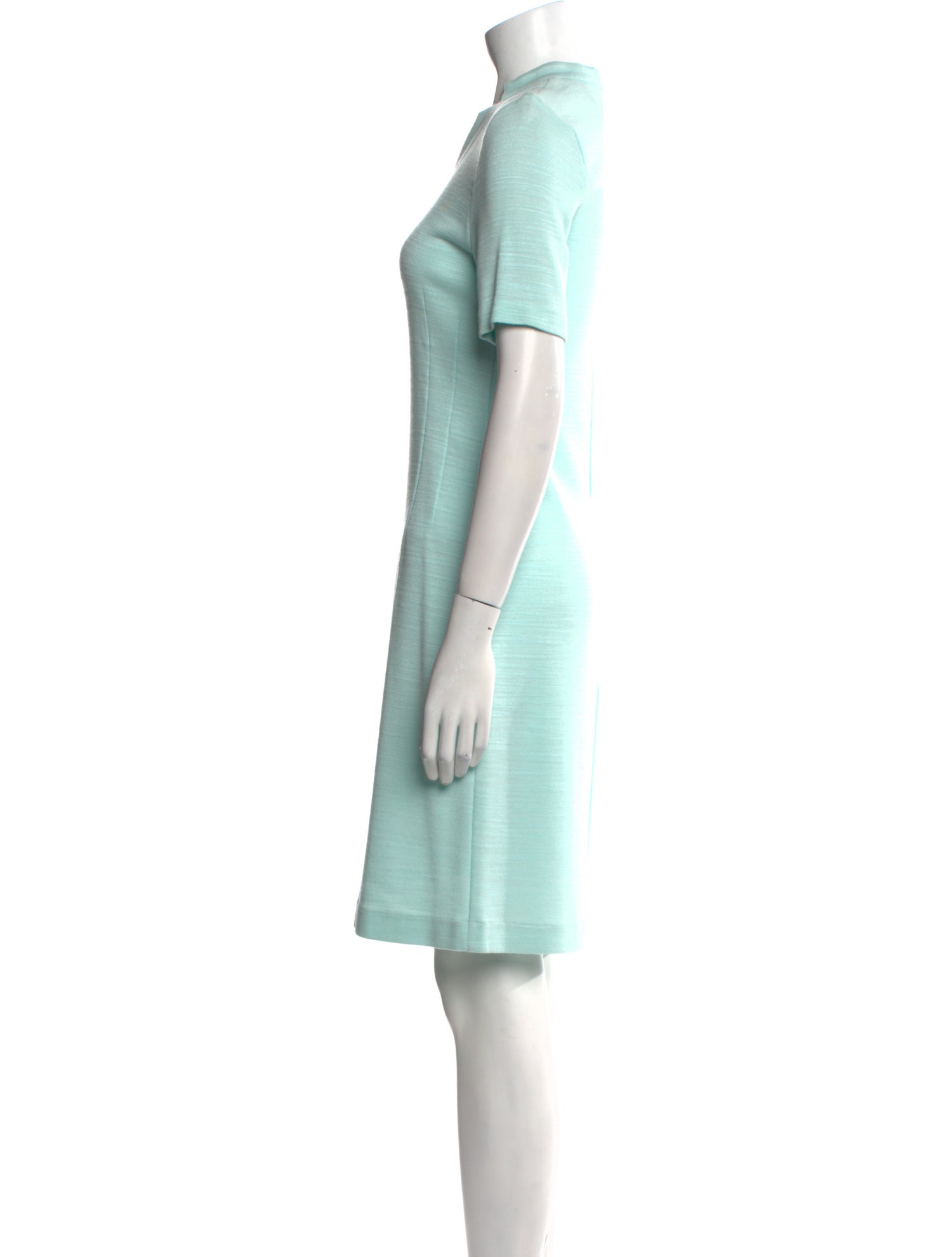 Leggiadro V-Neck Knee-Length Dress
