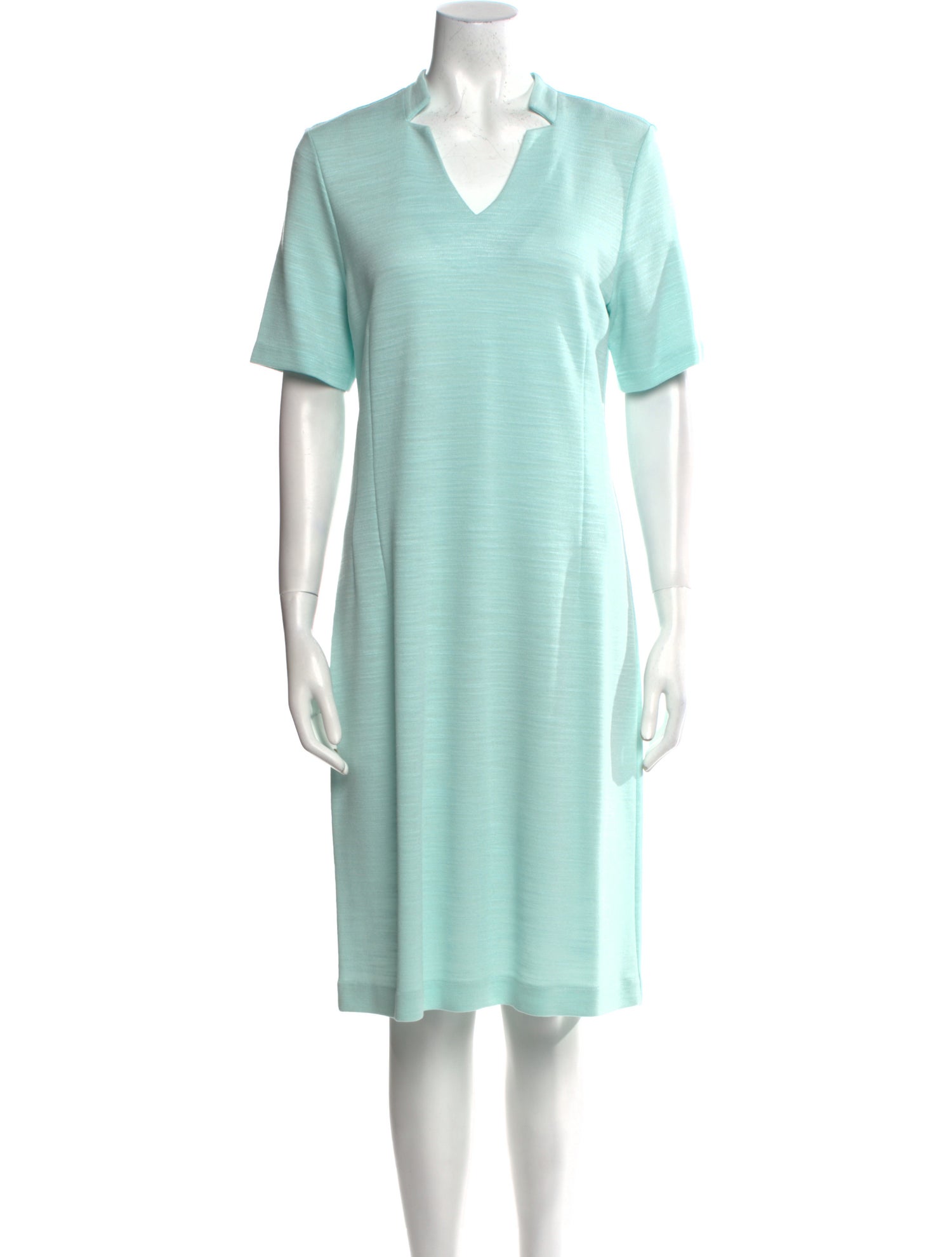 Leggiadro V-Neck Knee-Length Dress w/ Tags