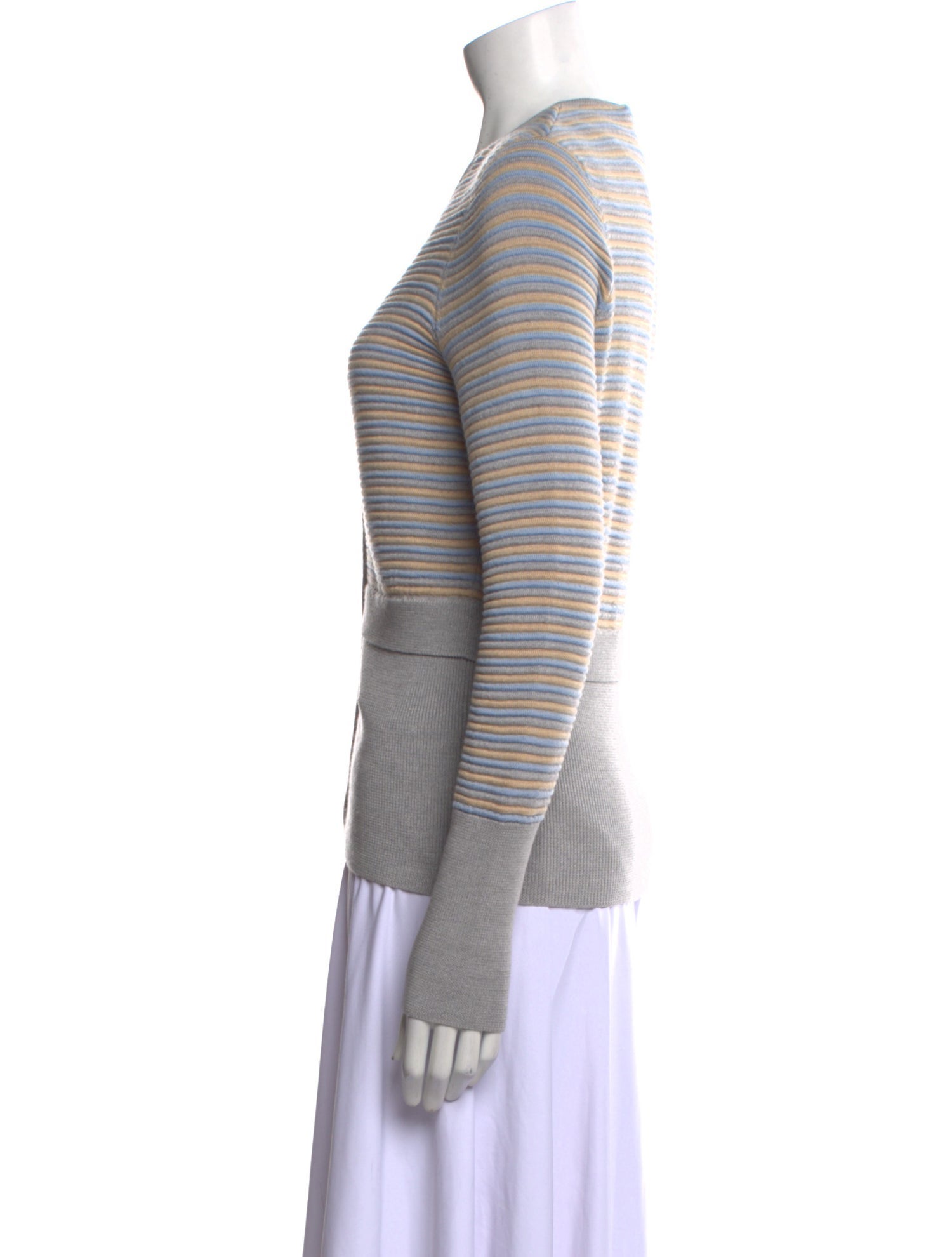 Leggiadro Striped V-Neck Sweater
