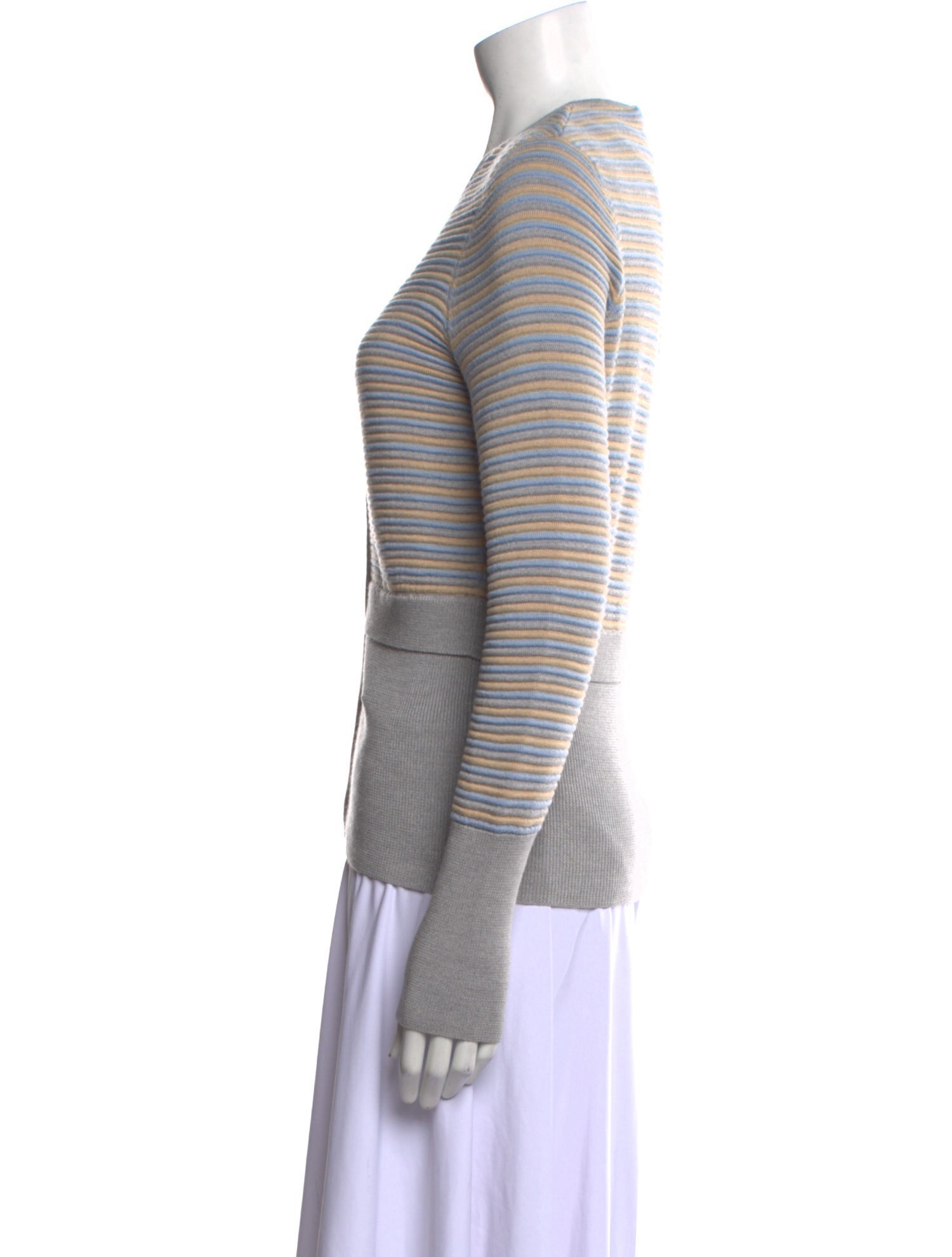 Leggiadro Striped V-Neck Sweater