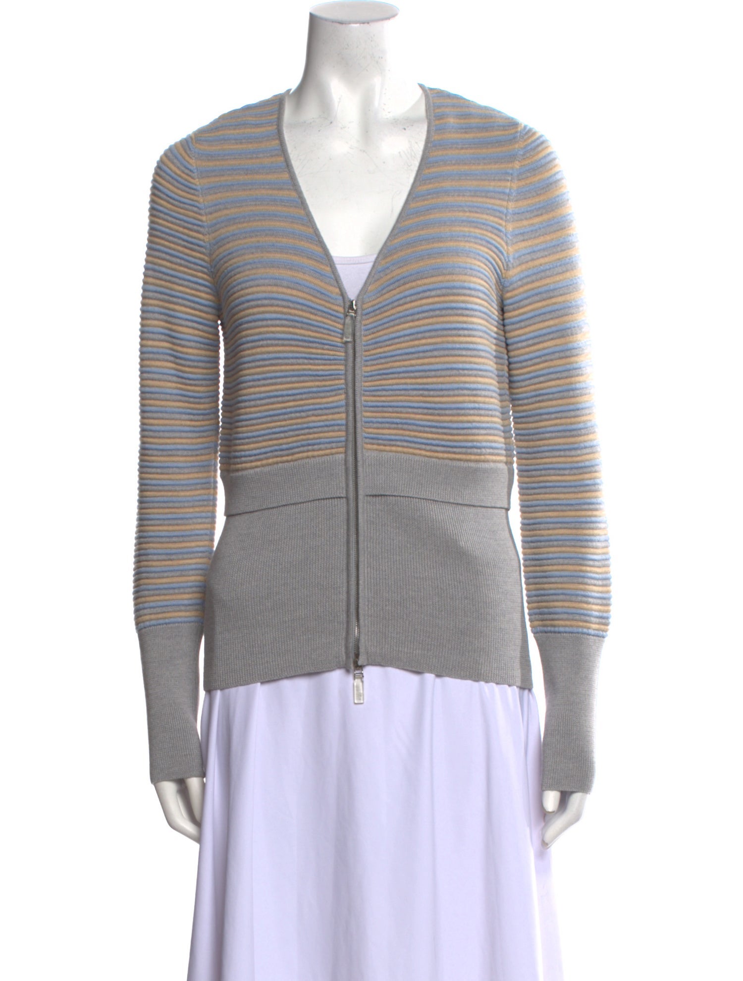 Leggiadro Merino Wool Striped Sweater