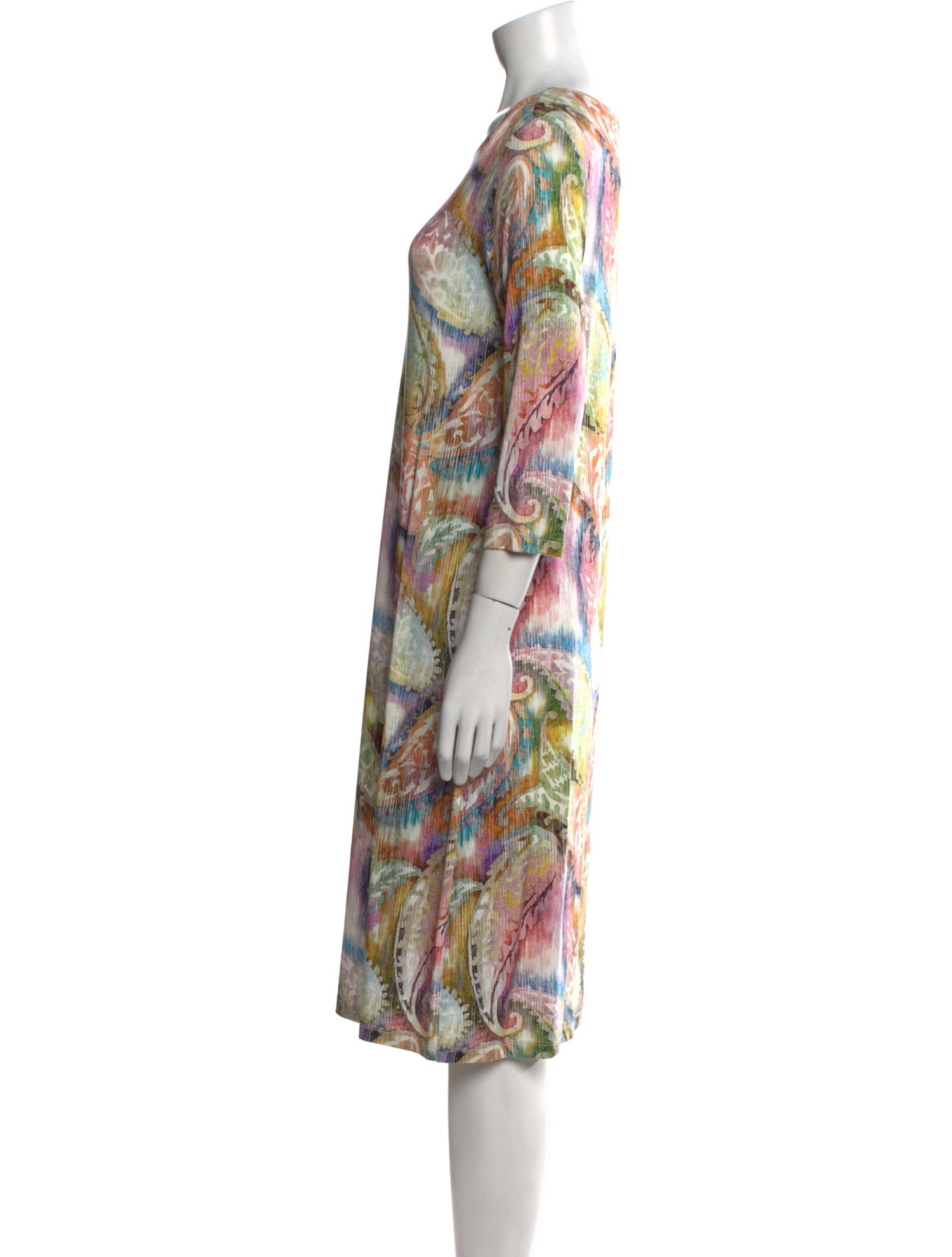 Leggiadro Printed Midi Length Dress
