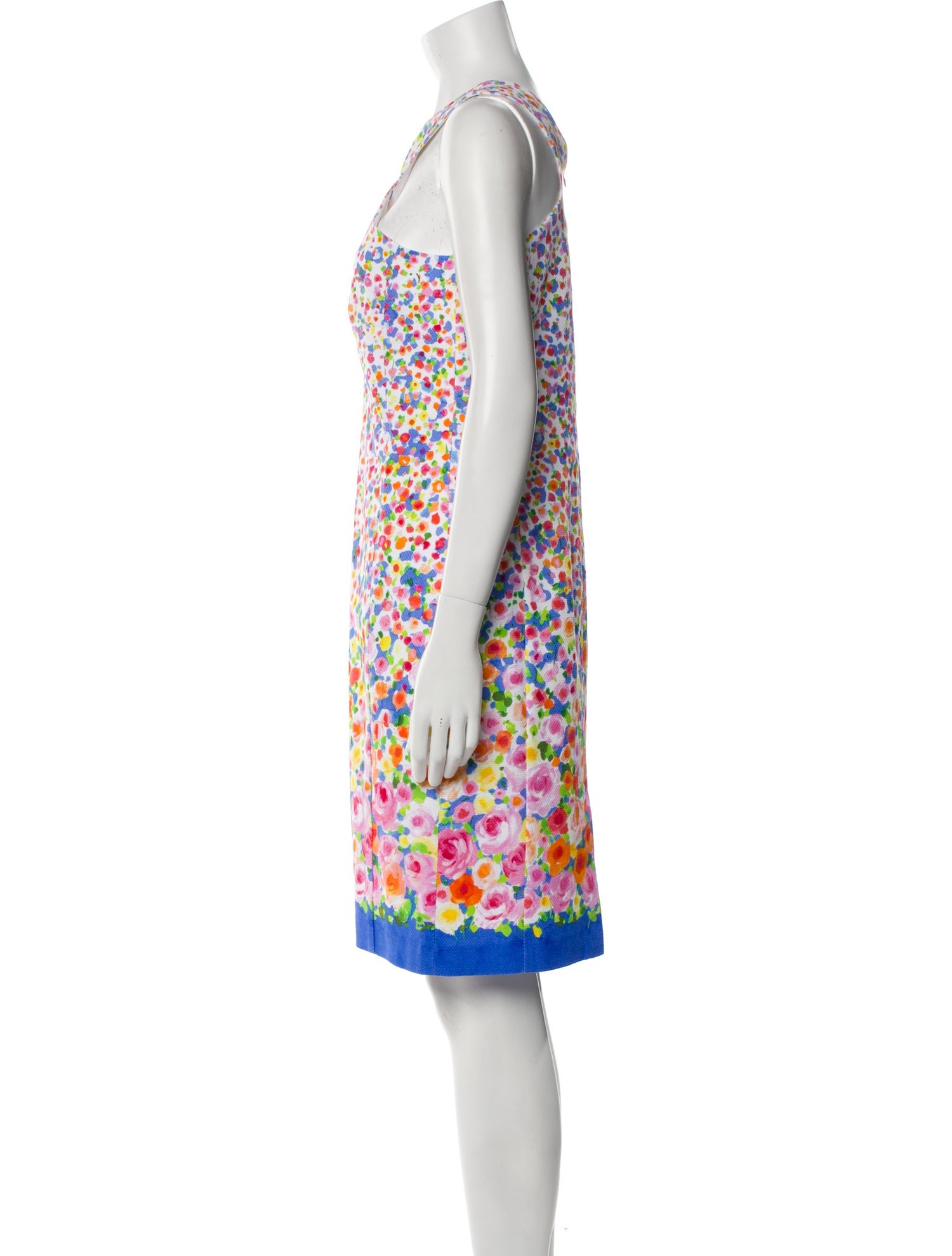 Leggiadro Printed Knee-Length Dress
