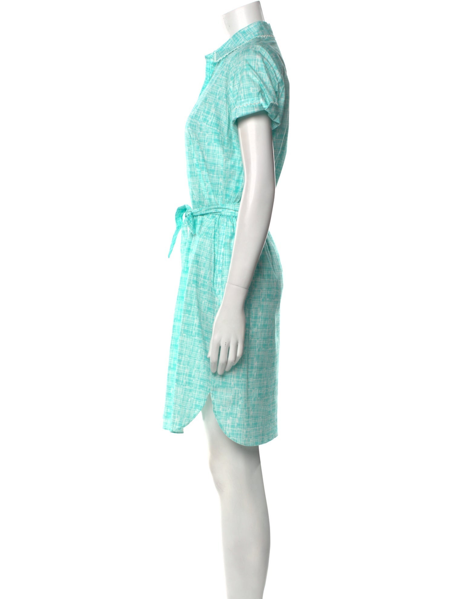 Leggiadro Plaid Print Mini Dress