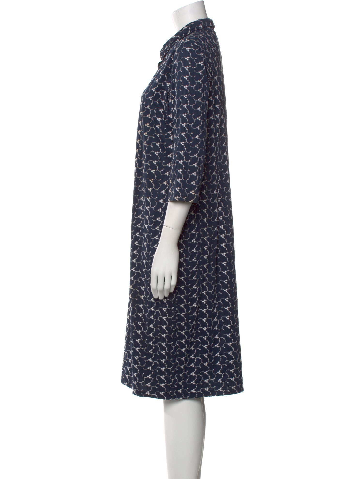 Leggiadro Printed Midi Length Dress