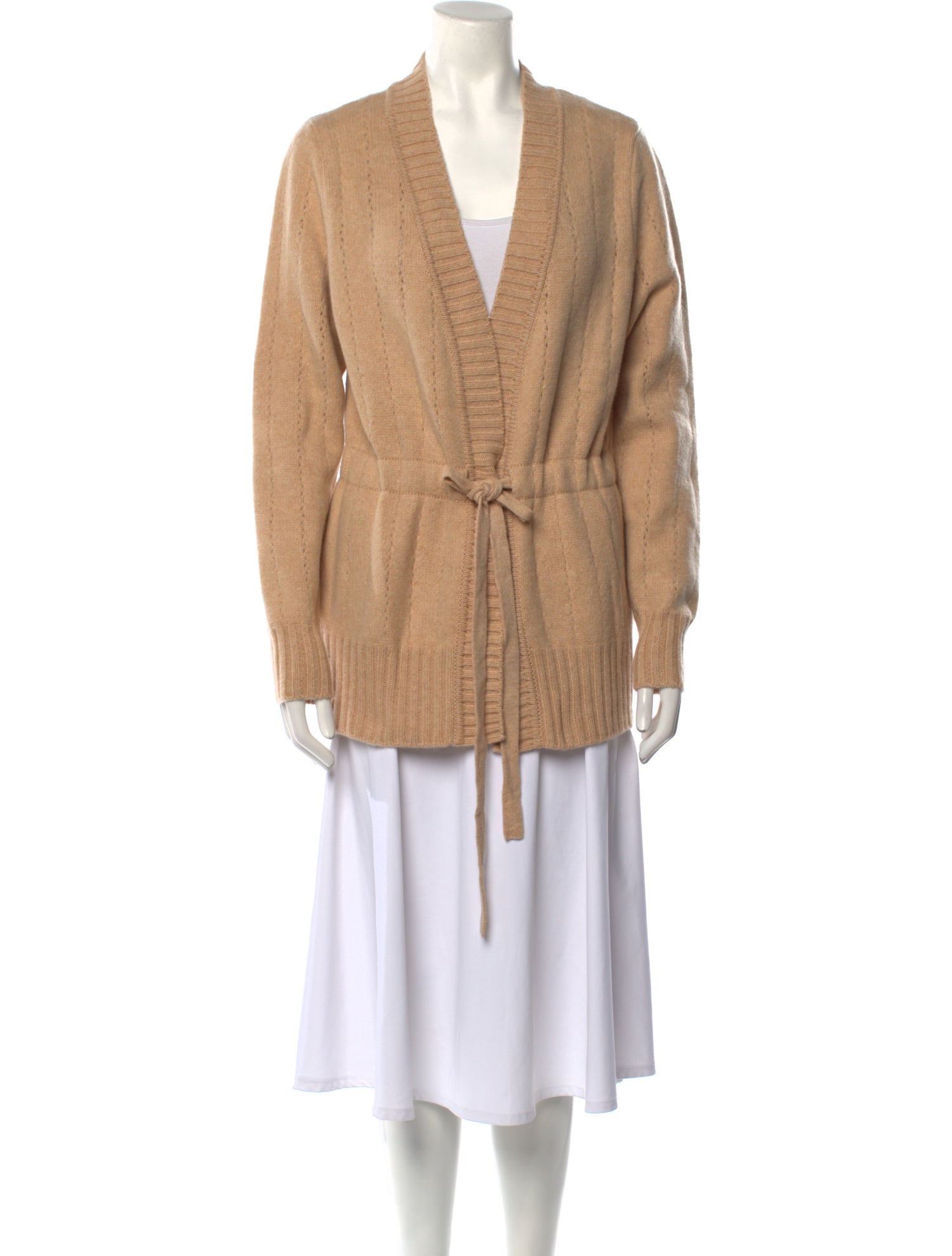 Leggiadro Cashmere Plunge Neckline Sweater