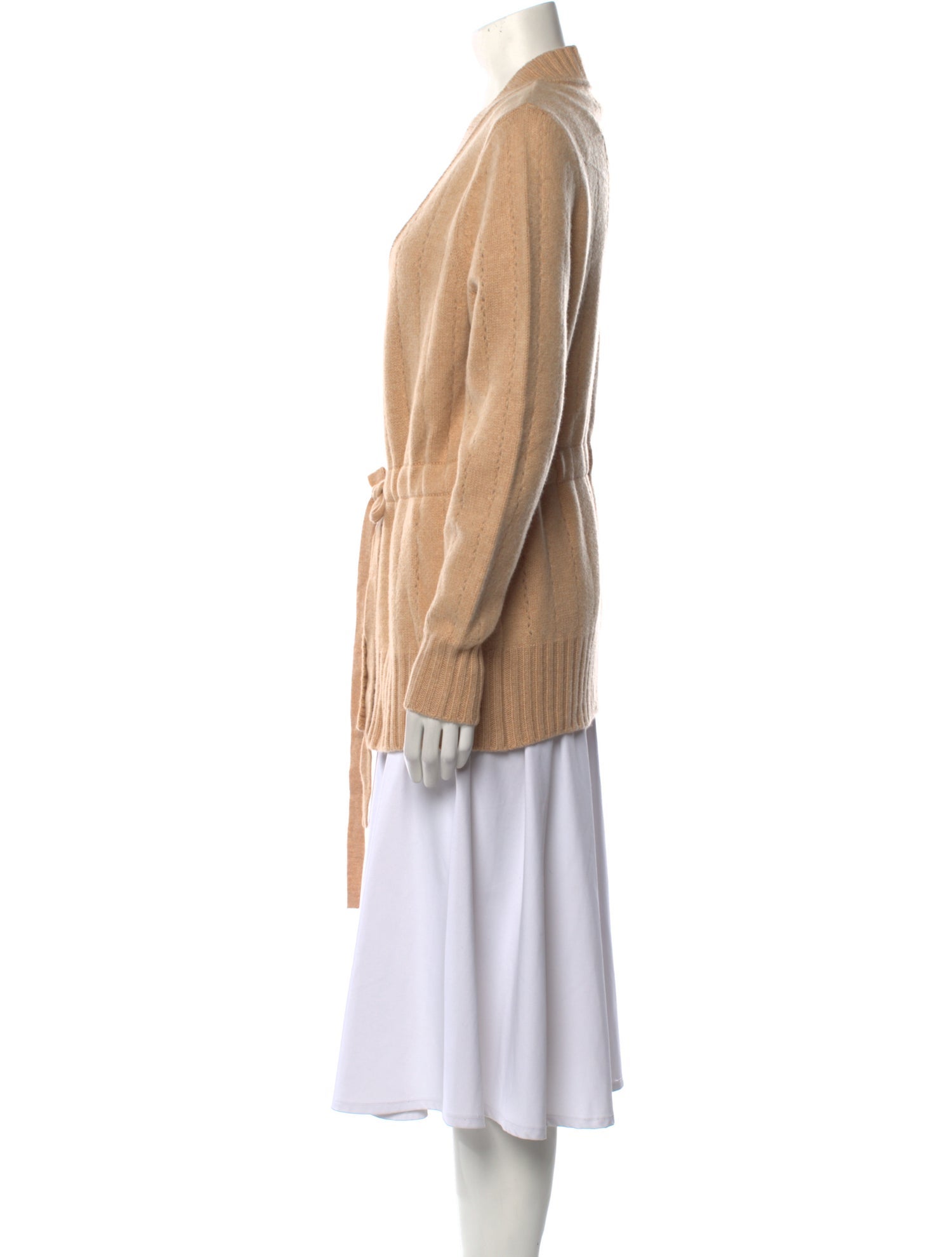 Leggiadro Cashmere Plunge Neckline Sweater