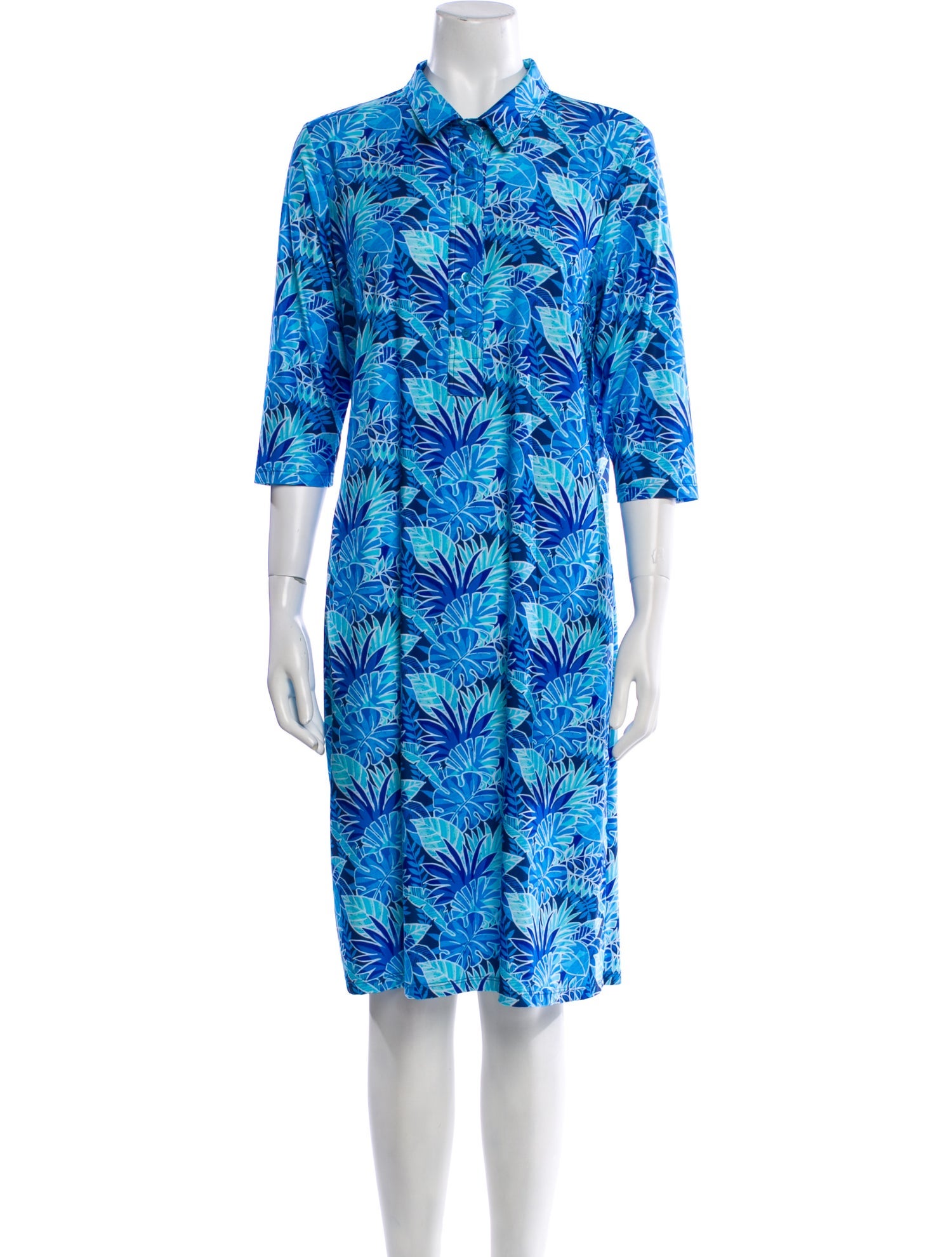 Leggiadro Printed Midi Length Dress