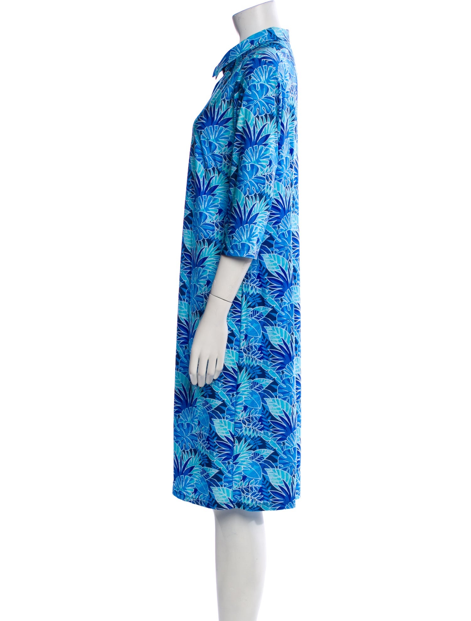 Leggiadro Printed Midi Length Dress