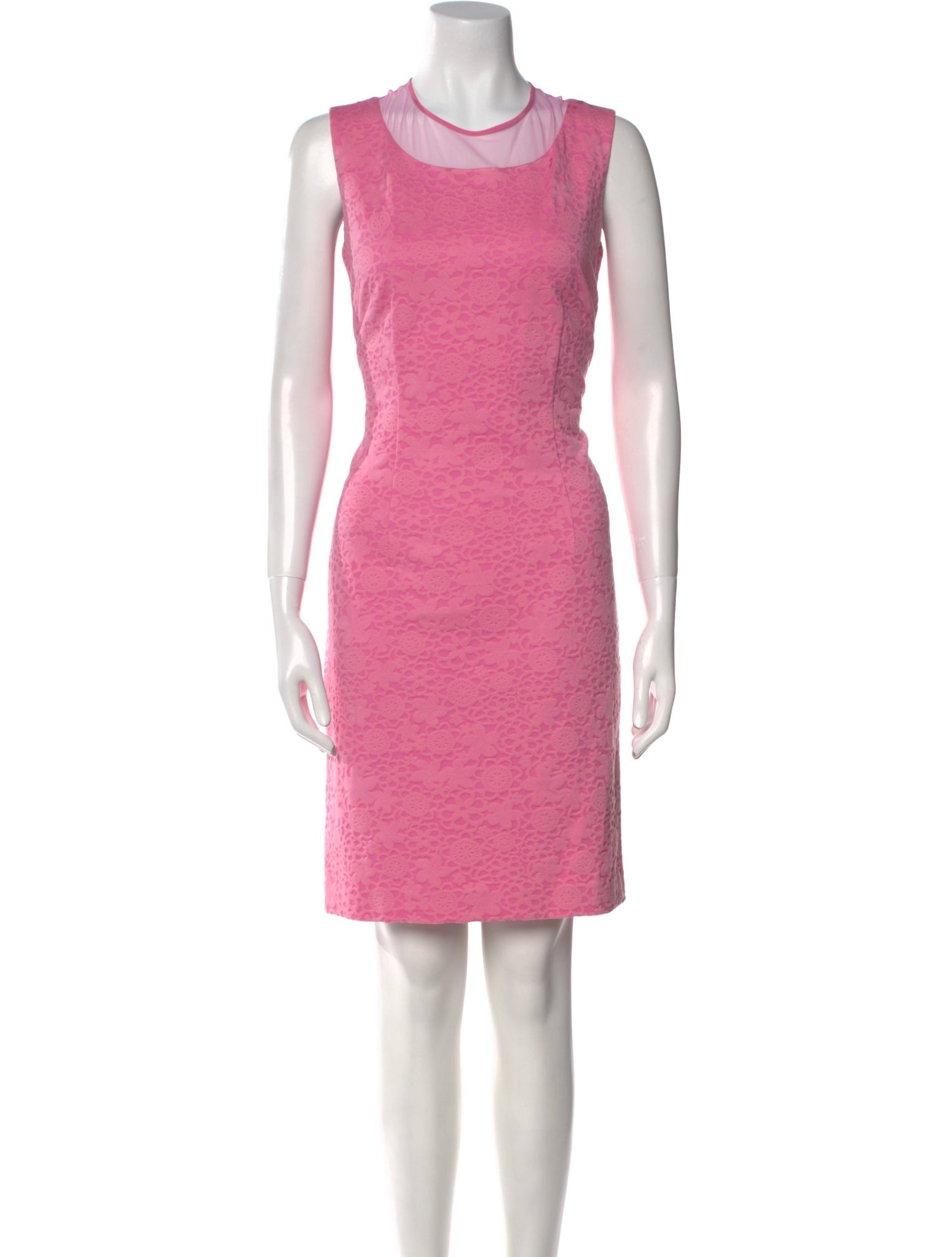 Leggiadro Crew Neck Knee-Length Dress w/ Tags