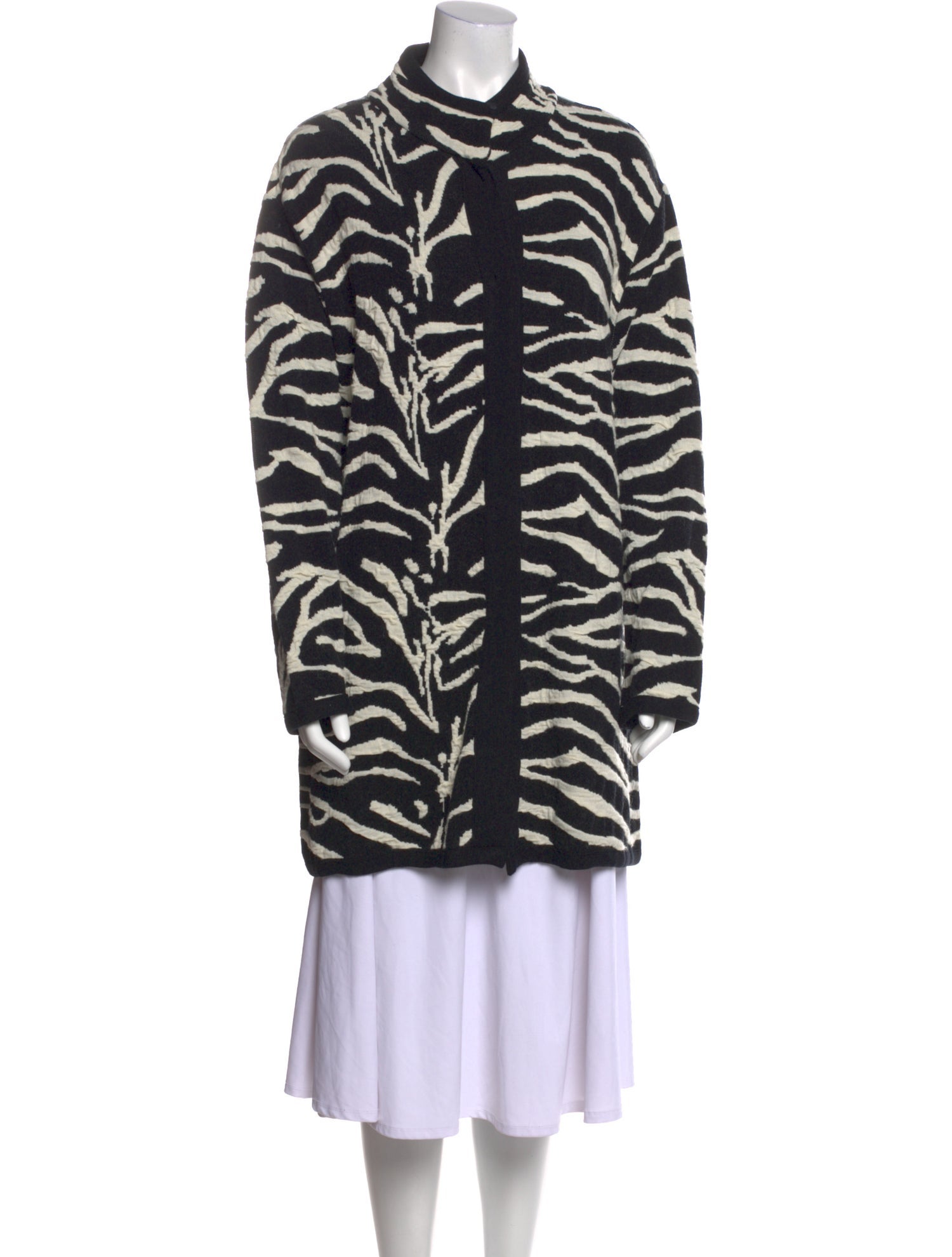 Leggiadro Printed Mock Neck Sweater