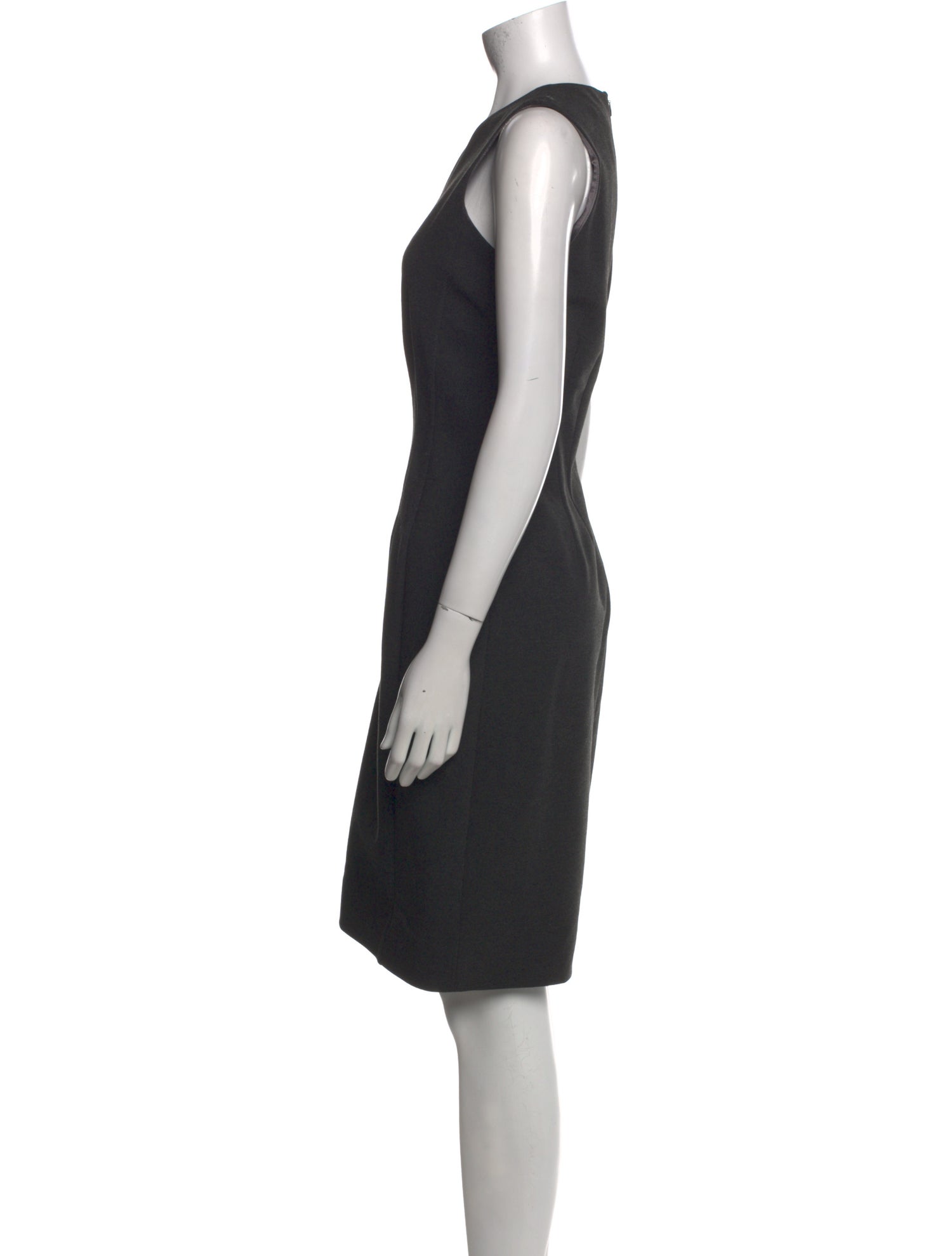 Leggiadro Crew Neck Knee-Length Dress
