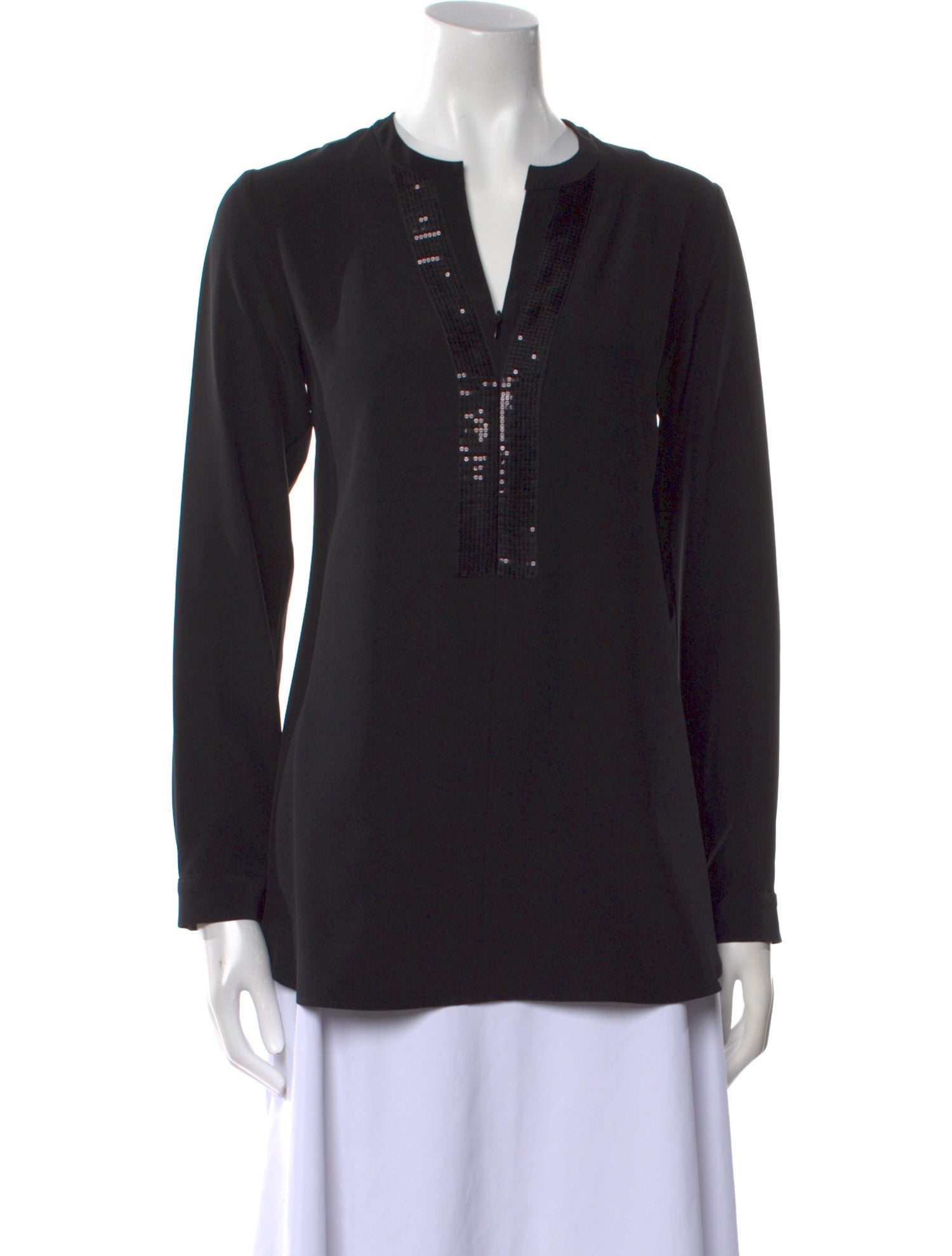 Leggiadro Silk V-Neck Top