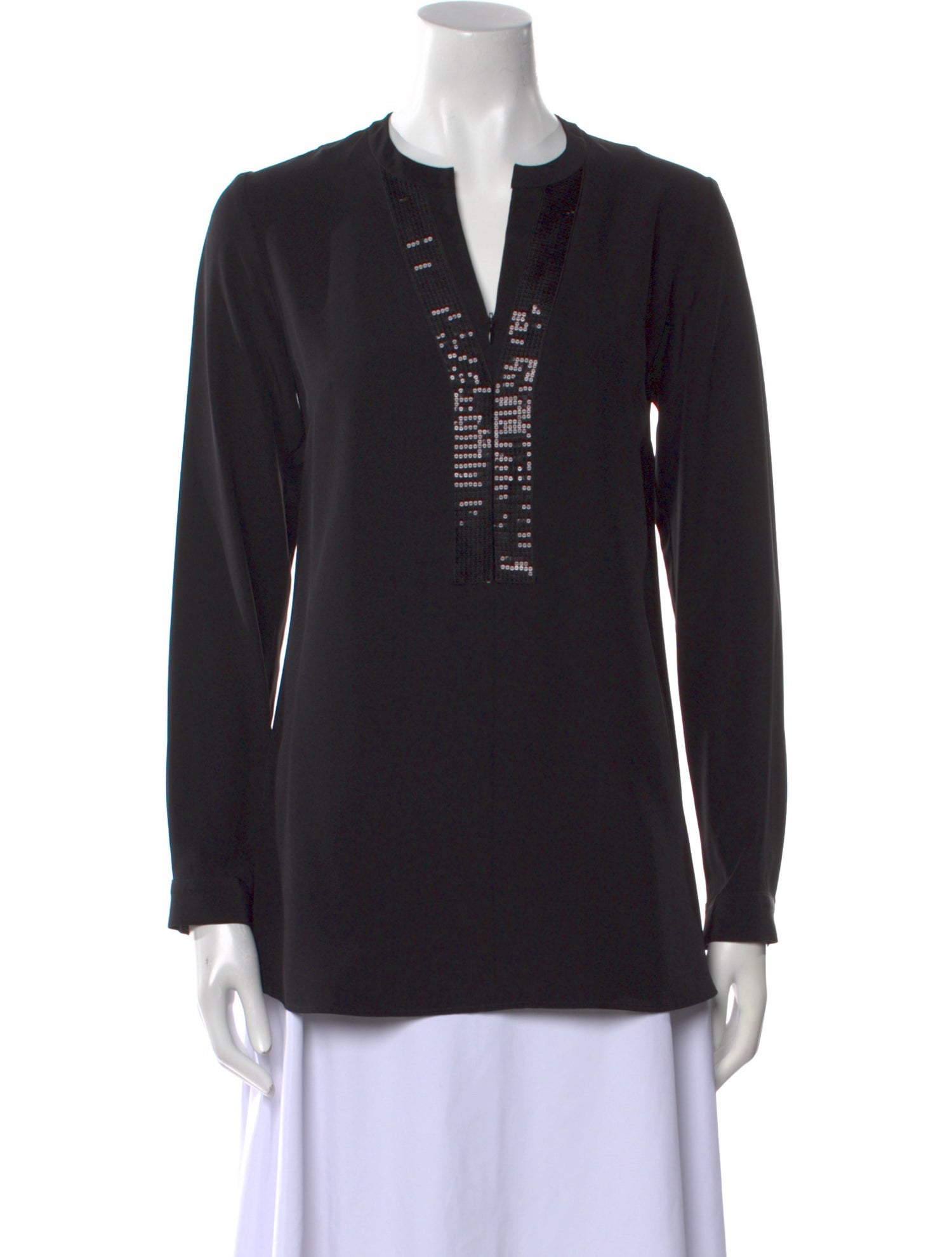 Leggiadro Silk V-Neck Tunic
