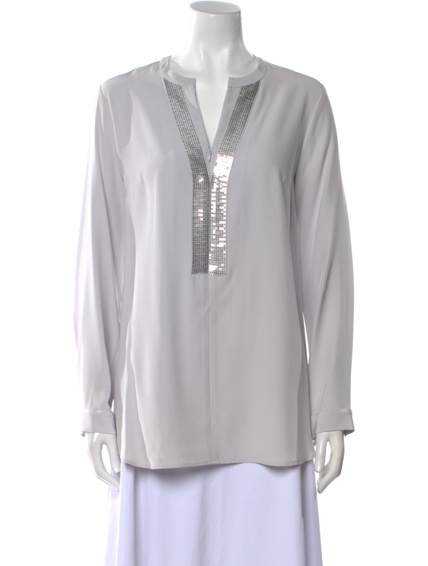 Leggiadro V-Neck Long Sleeve Tunic