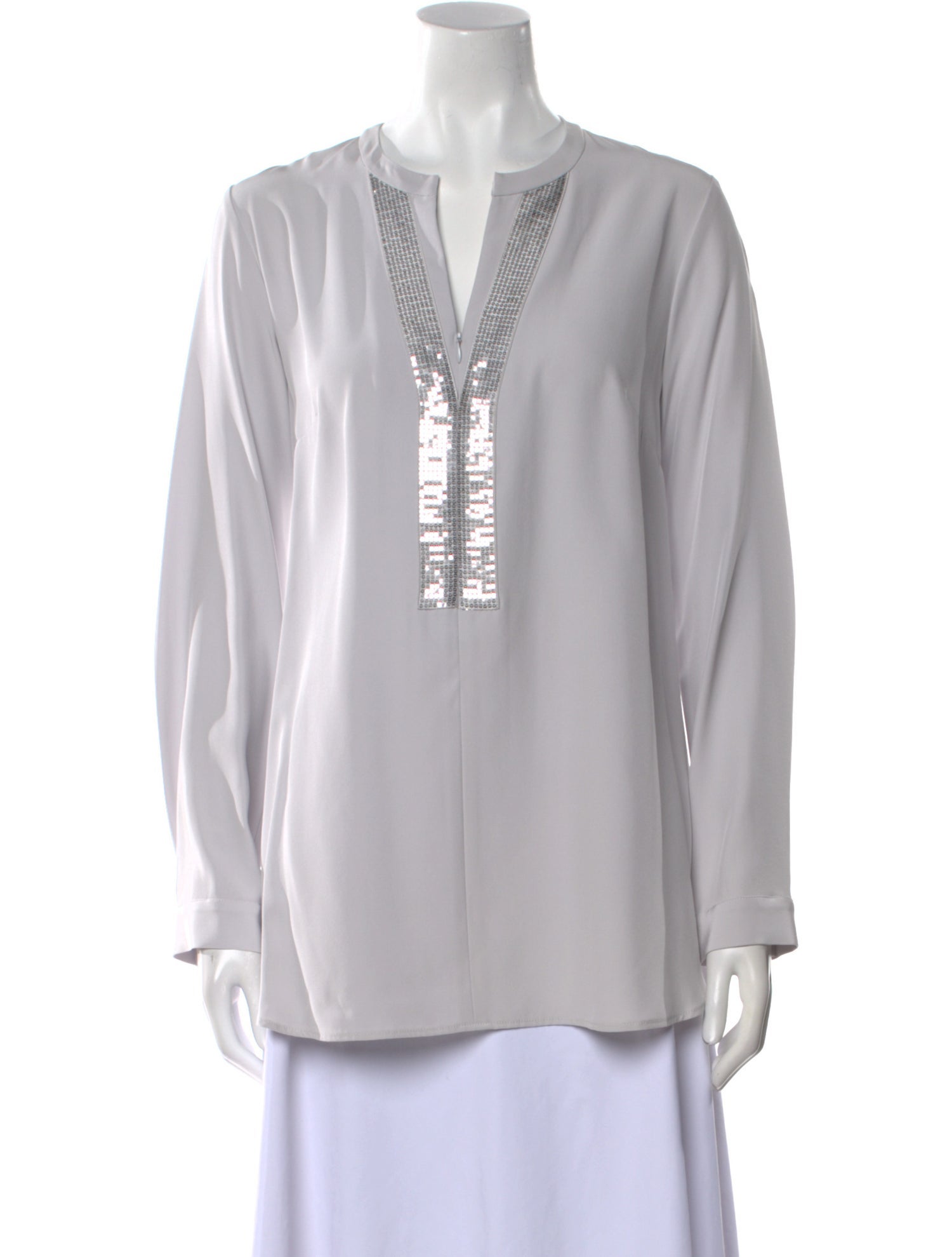 Leggiadro Silk V-Neck Tunic
