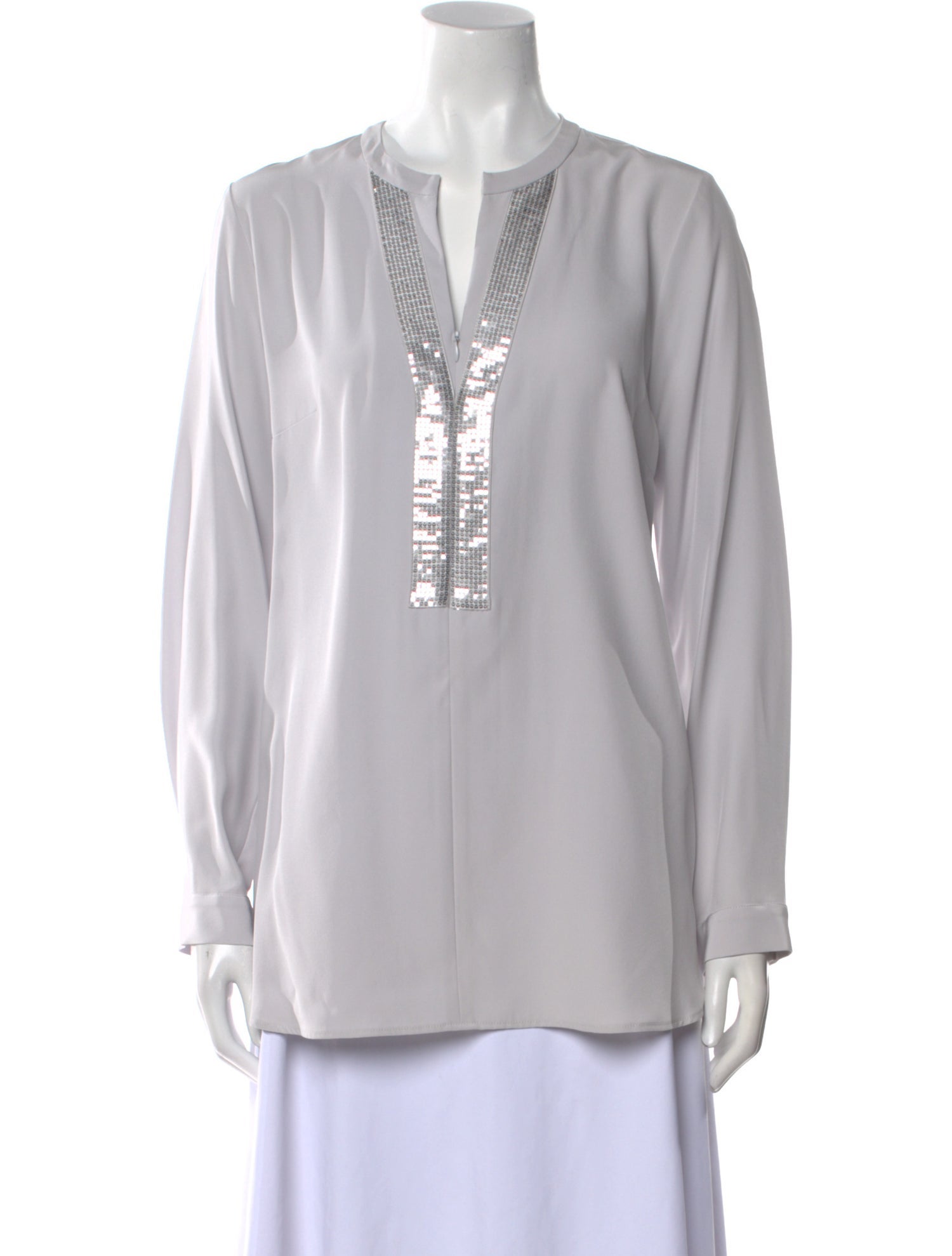 Leggiadro V-Neck Long Sleeve Tunic