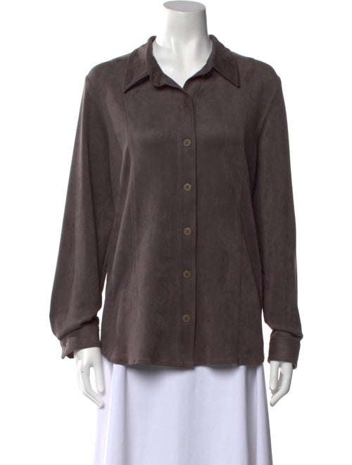 Leggiadro Long Sleeve Button-Up Top