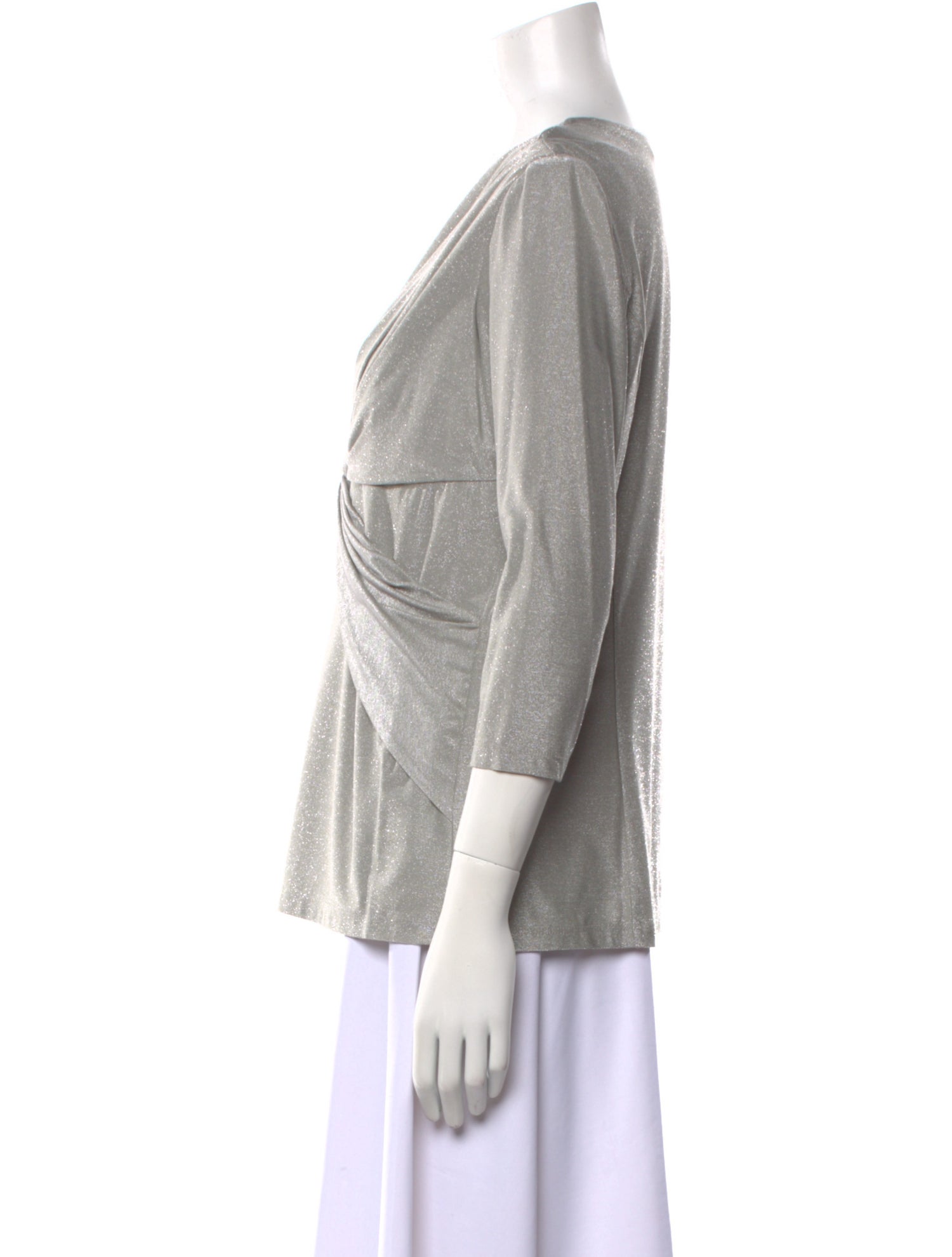 Leggiadro V-Neck Three-Quarter Sleeve Tunic