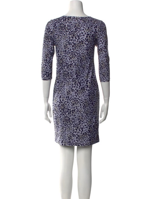 Leggiadro Animal Print Mini Dress