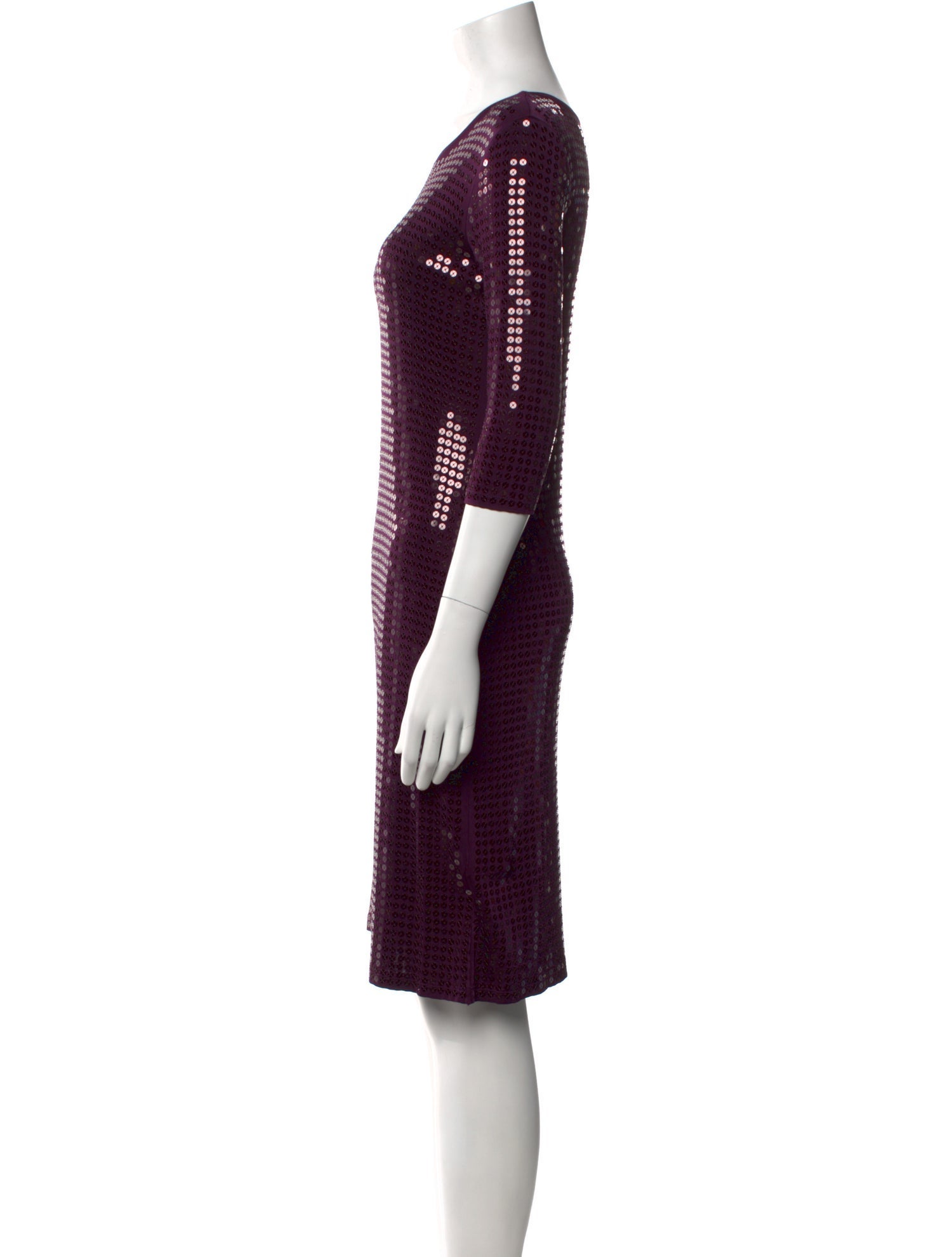 Leggiadro Scoop Neck Mini Dress