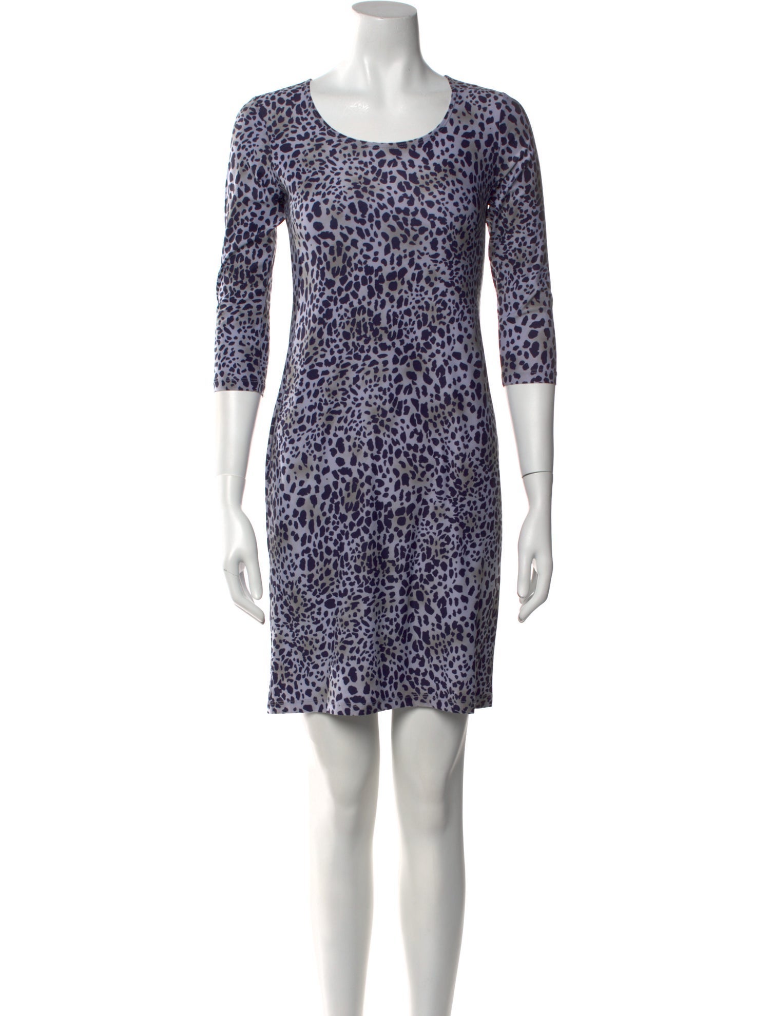 Leggiadro Animal Print Mini Dress