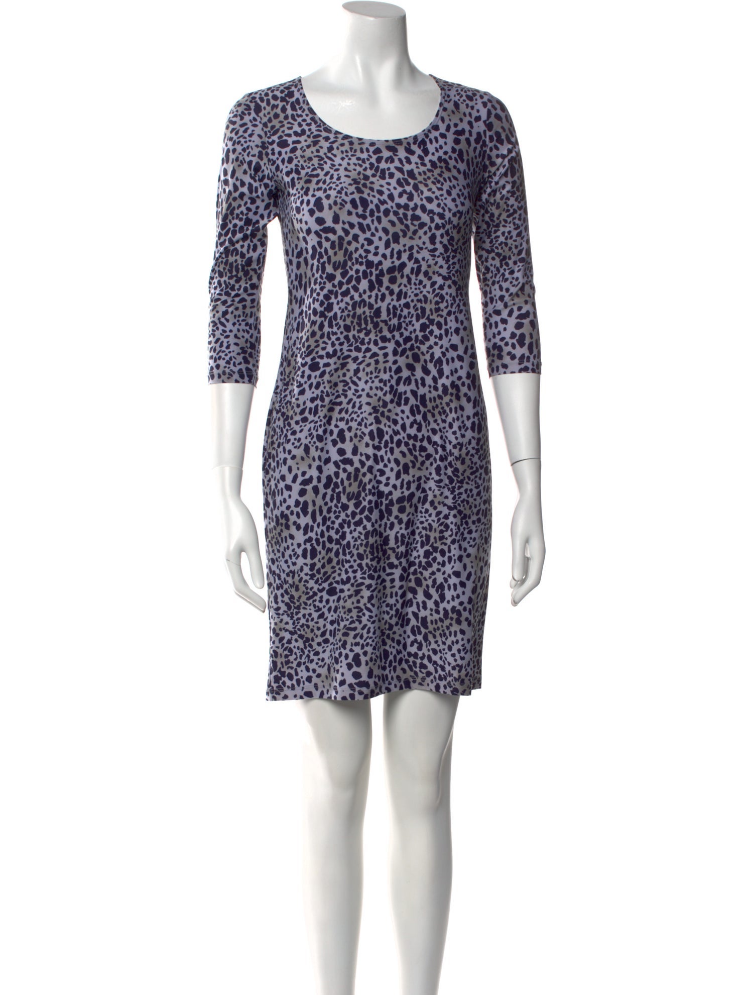 Leggiadro Animal Print Mini Dress