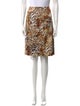 Leggiadro Animal Print Knee-Length Skirt