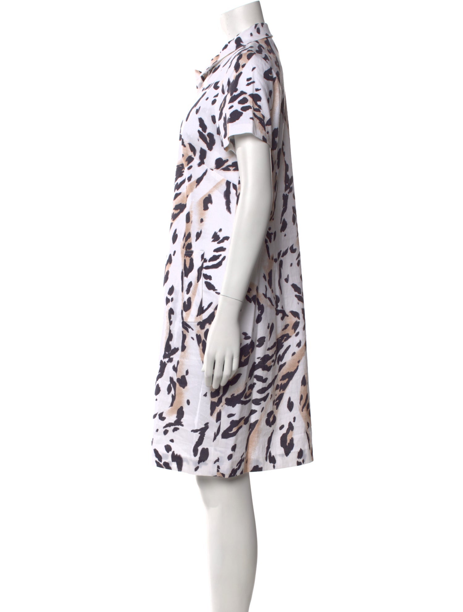 Leggiadro Linen Knee-Length Dress w/ Tags