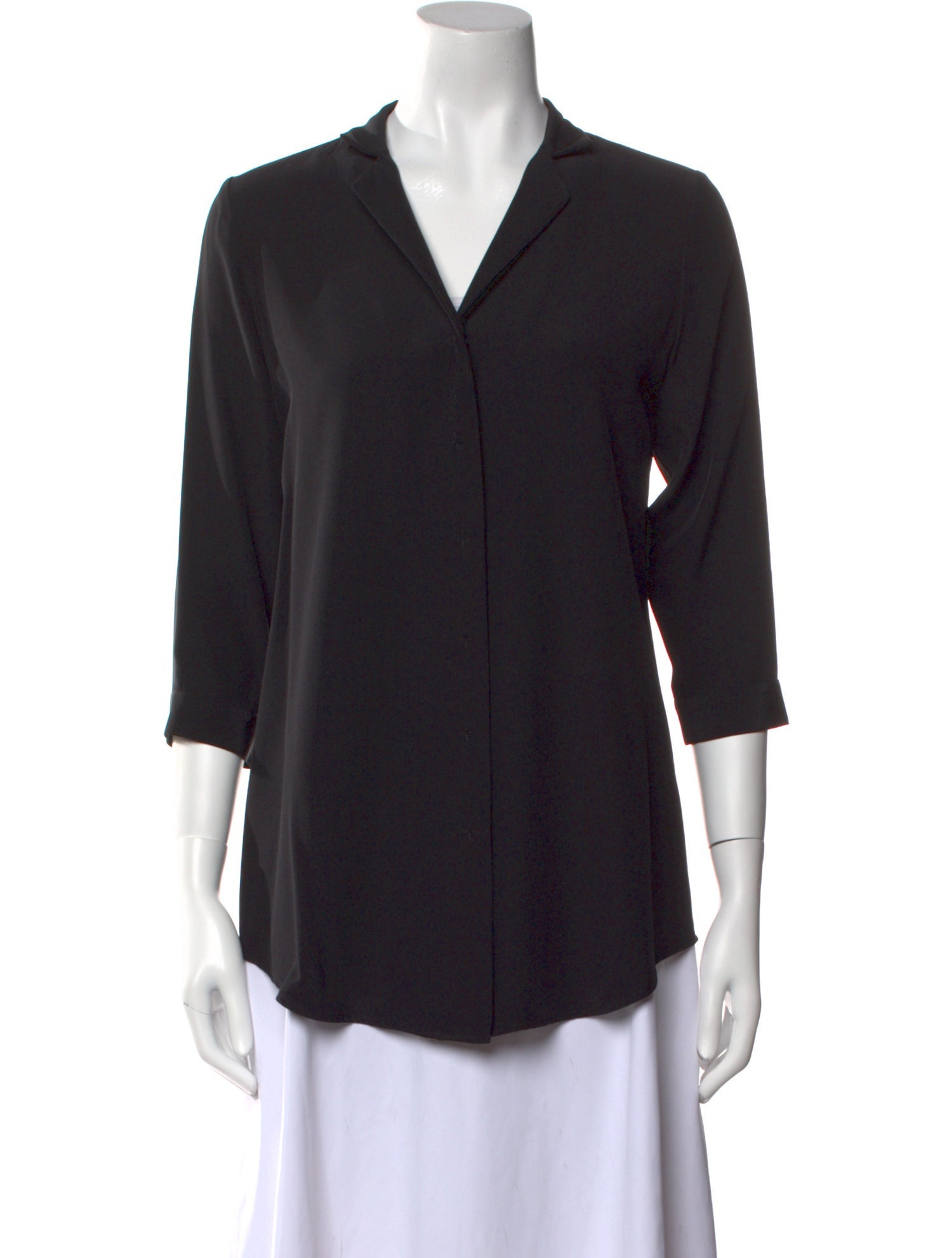 Leggiadro Silk V-Neck Blouse w/ Tags