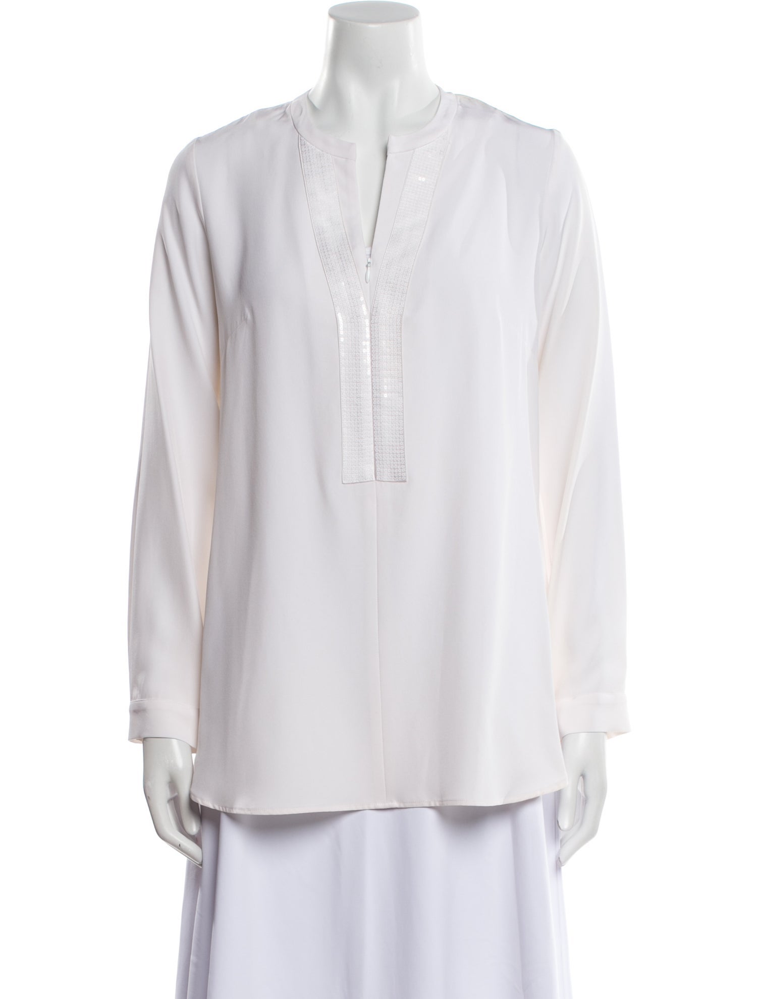 Leggiadro Silk V-Neck Tunic