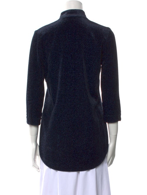 Leggiadro Printed Mock Neck Polo